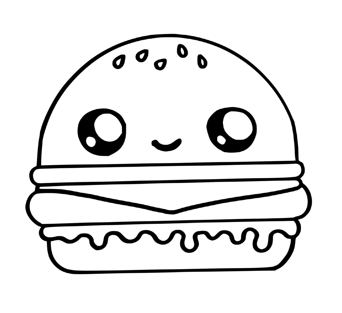  Um hambúrguer bonito 