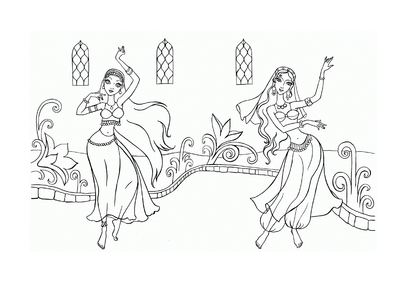  पति - पत्नी में पूर्वी नृत्य 