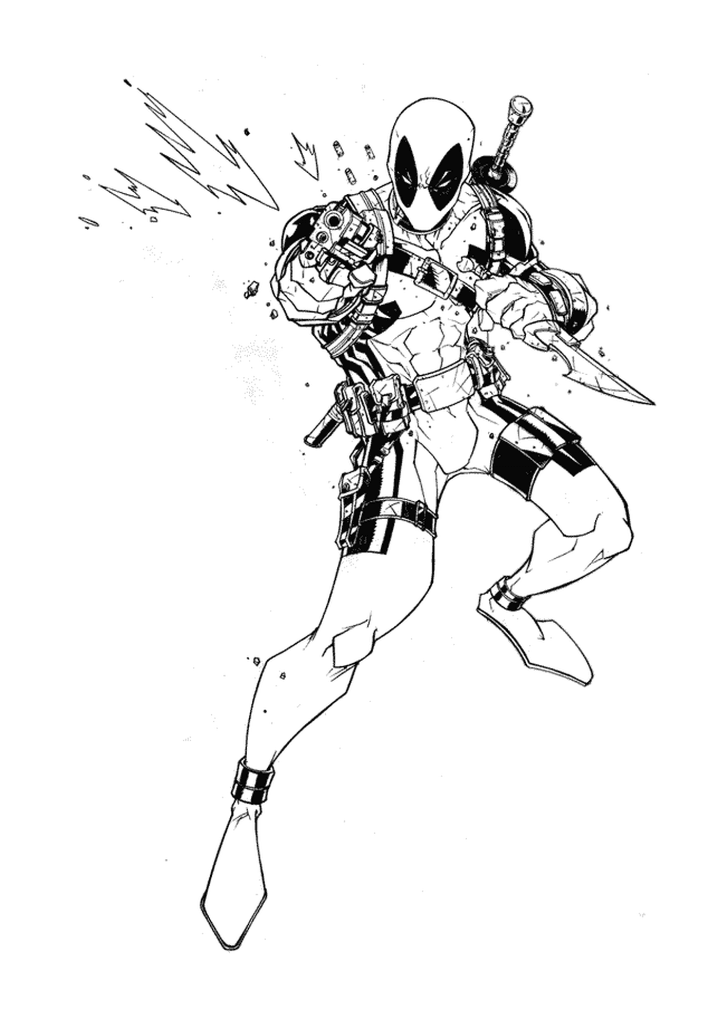  Deadpool com uma espada 