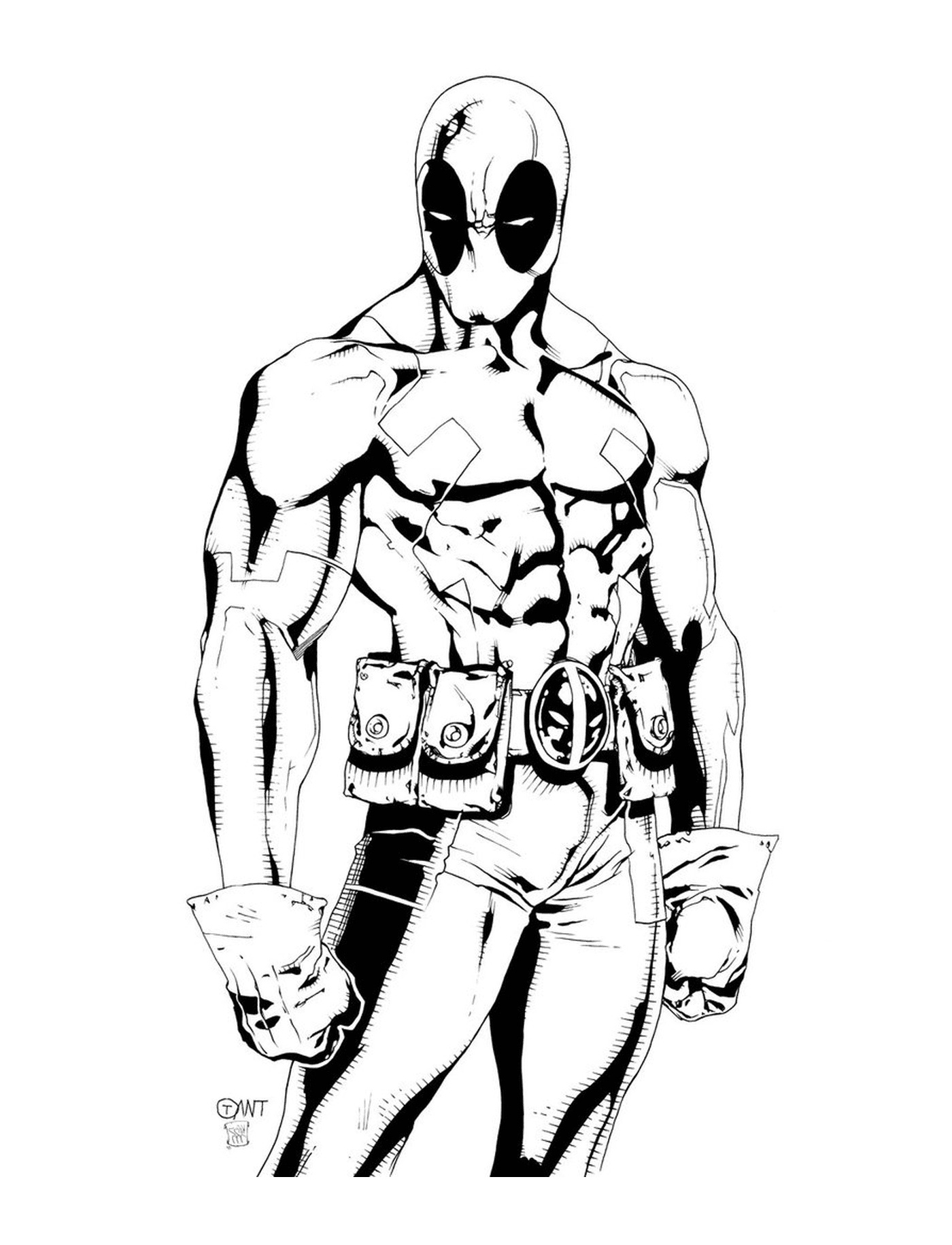  Deadpool da Marvel em uniforme 