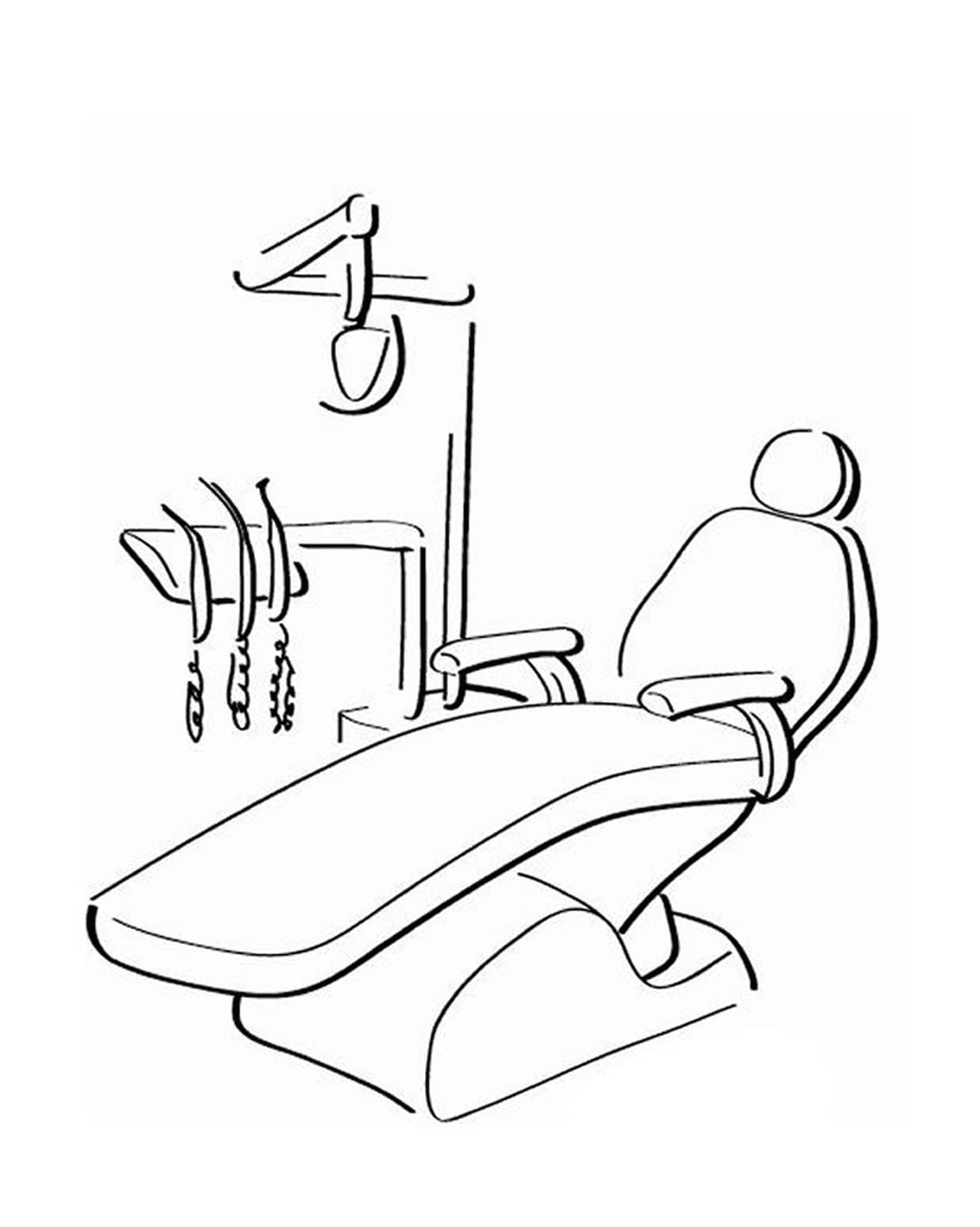  Escritório de um dentista com ferramentas 