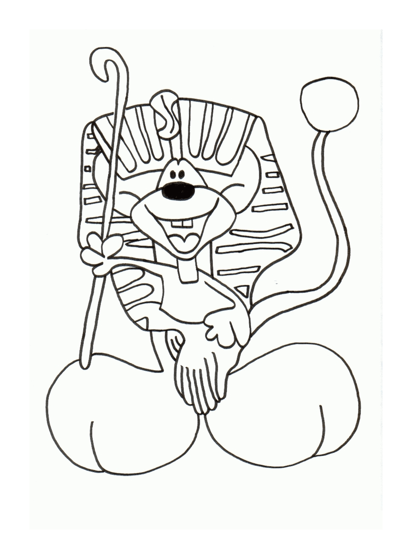  Um gato disfarçado de faraó 