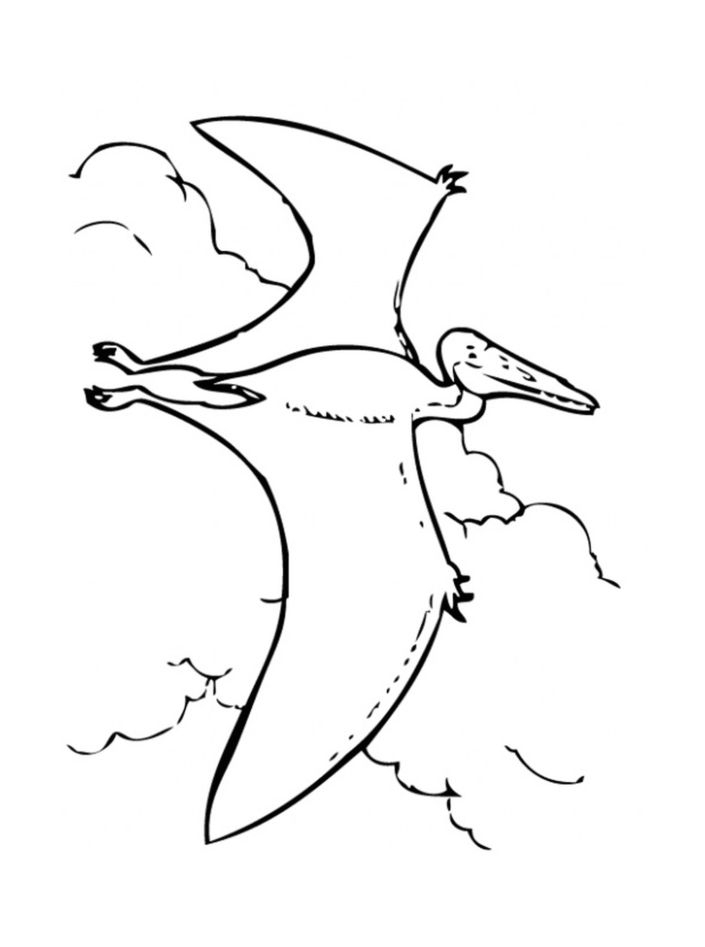  Pterodactylus voando no céu 