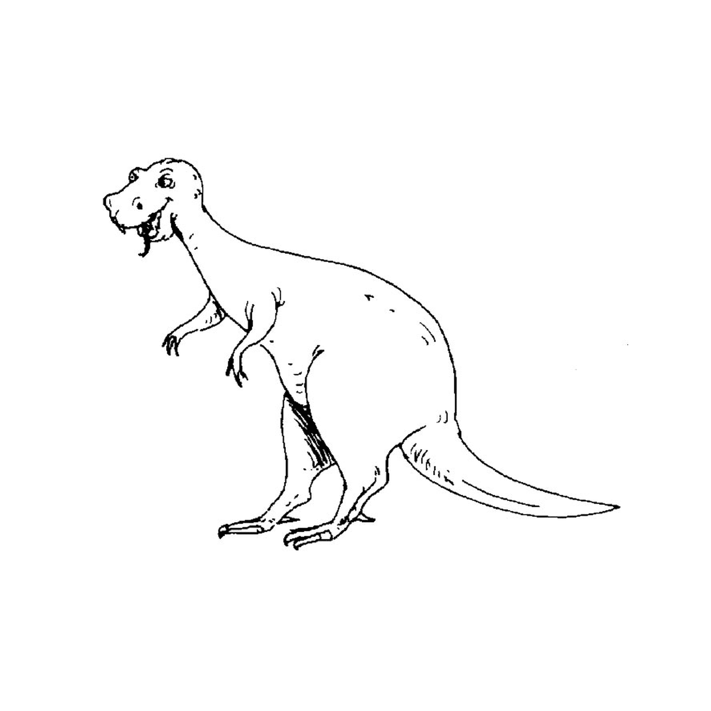  Um animal com um pescoço longo 