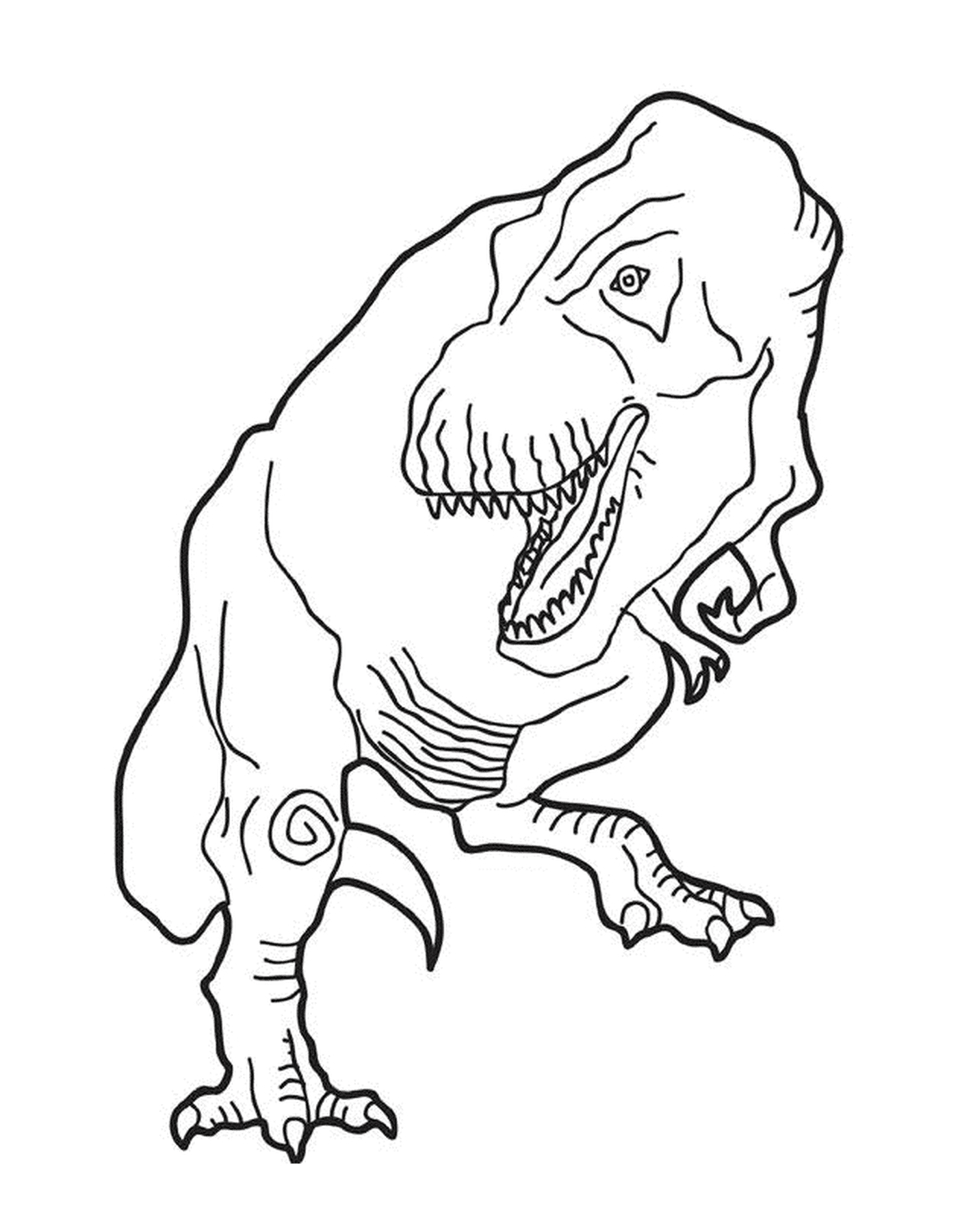  Um t-rex em pé 