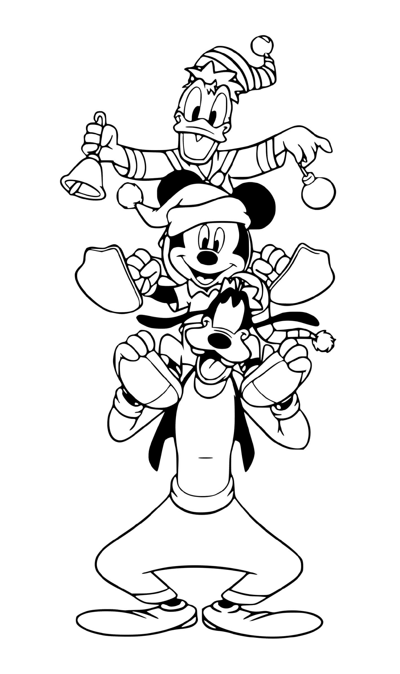  Mickey, Donald e Dingo em turnê de Natal 