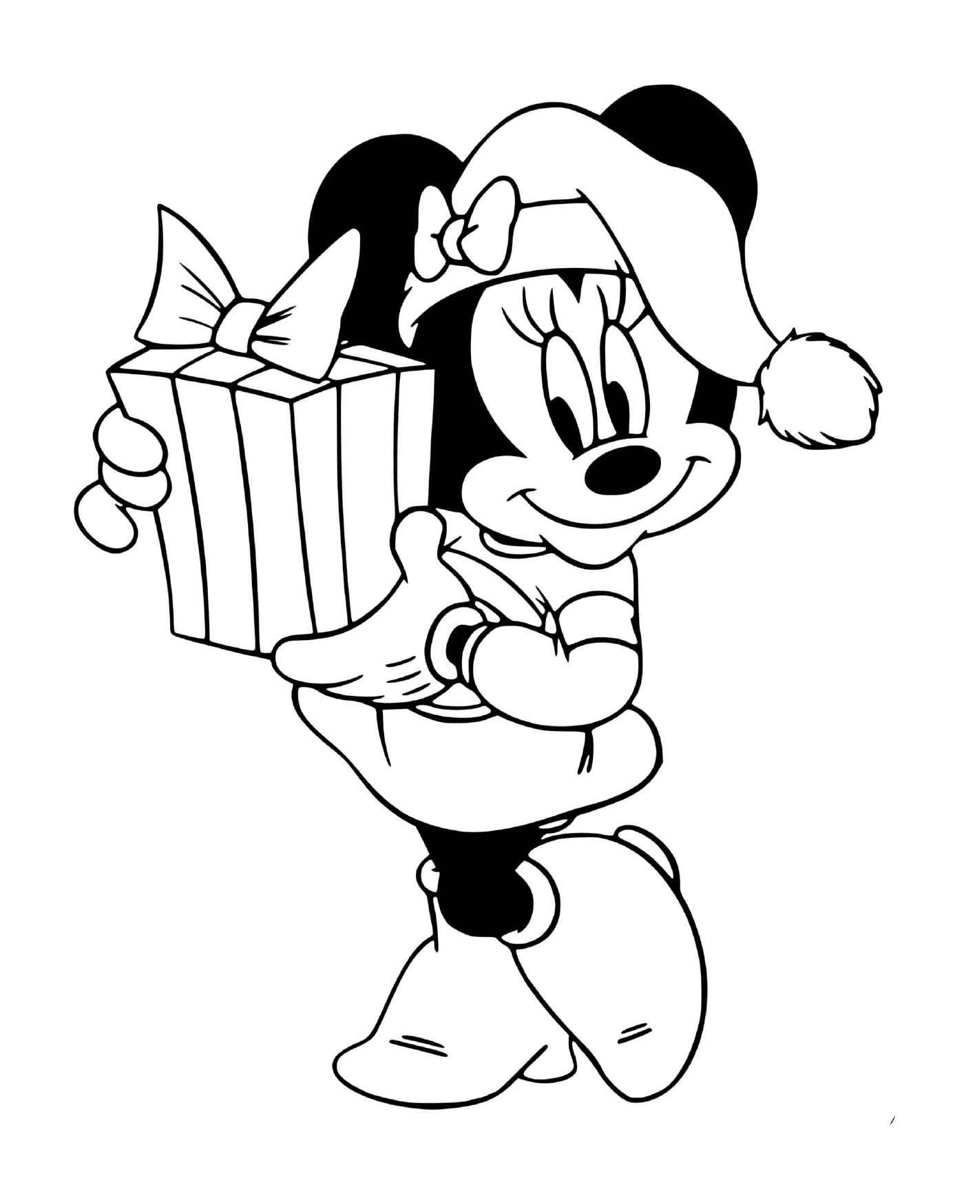  Minnie oferece um presente para Mickey 