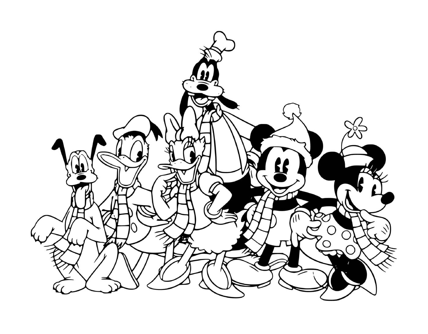  Mickey e amigos em grupo 