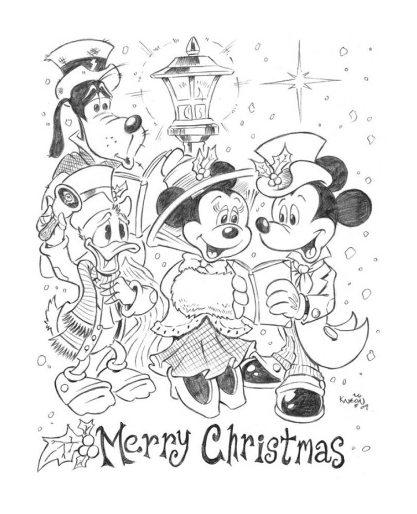  Mickey, Minnie, Donald, Pateta 