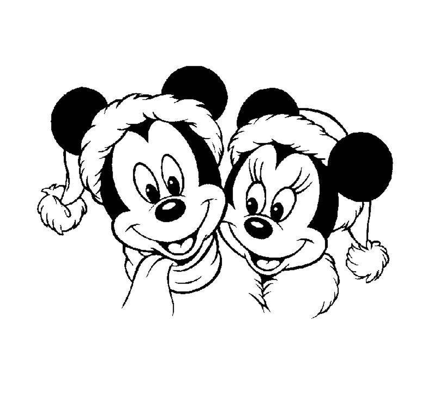  Mickey e Minnie sorrindo 