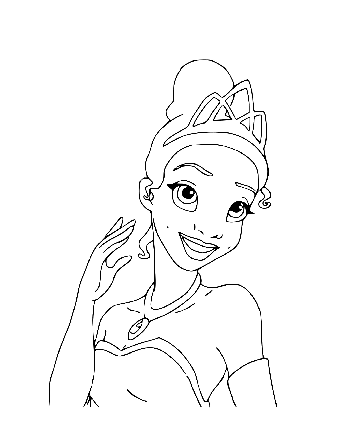  Tiana, primeira princesa Disney afro-americana em Princesa e Sapo 