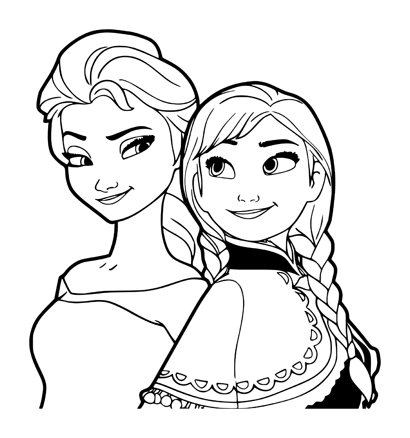  安娜和埃尔莎修女和公主 