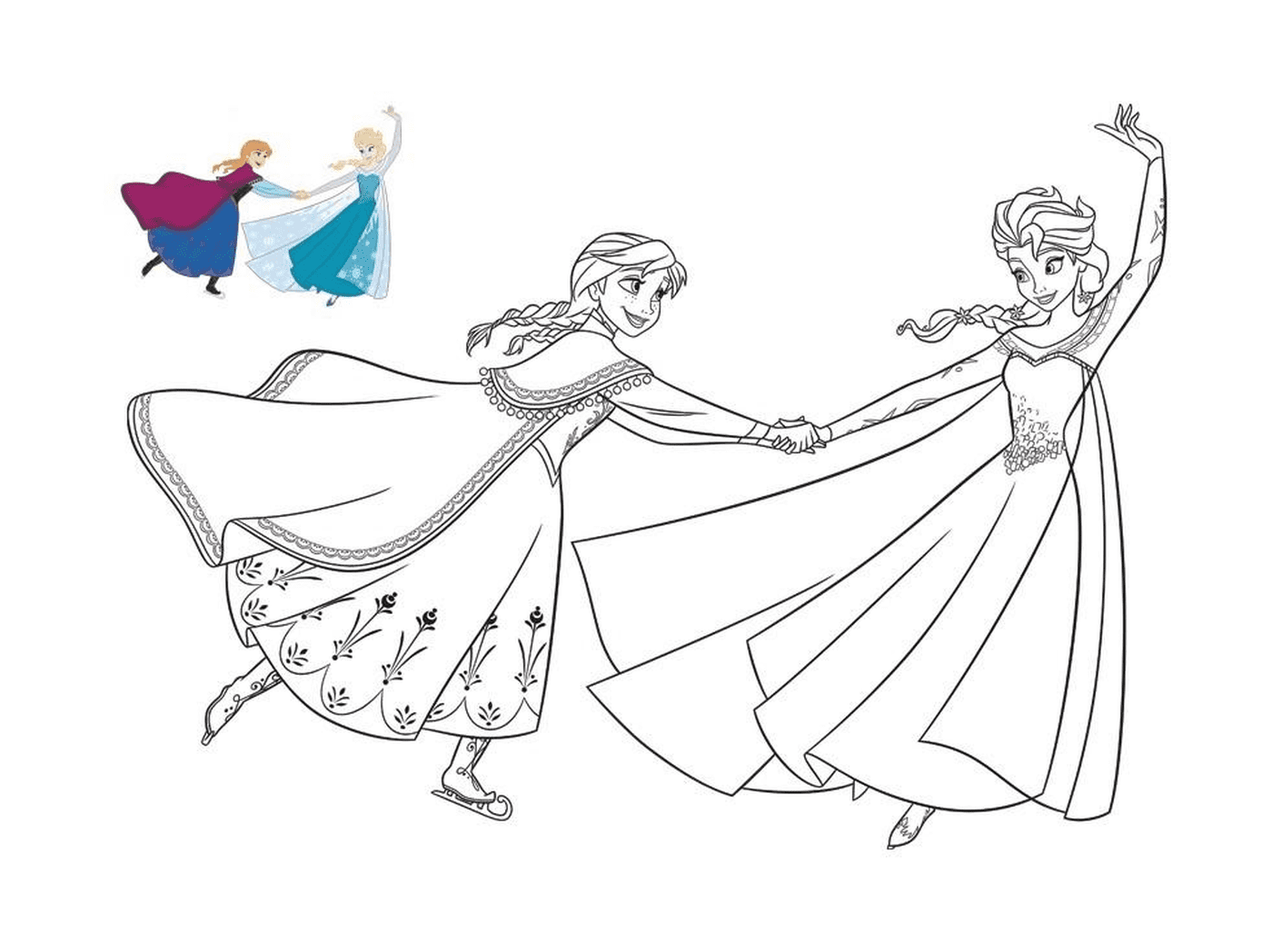  Elsa e Anna, a Rainha da Neve 