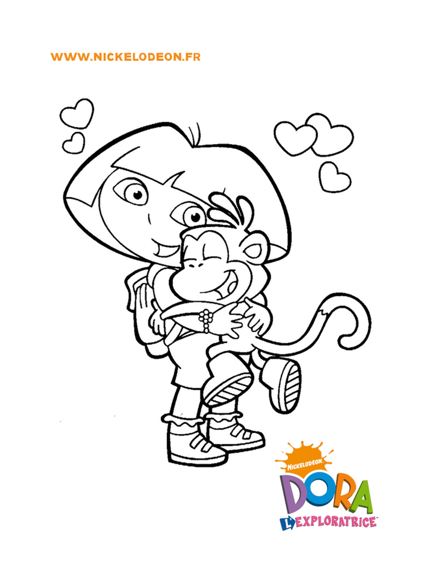  Dora abraça Babouche 