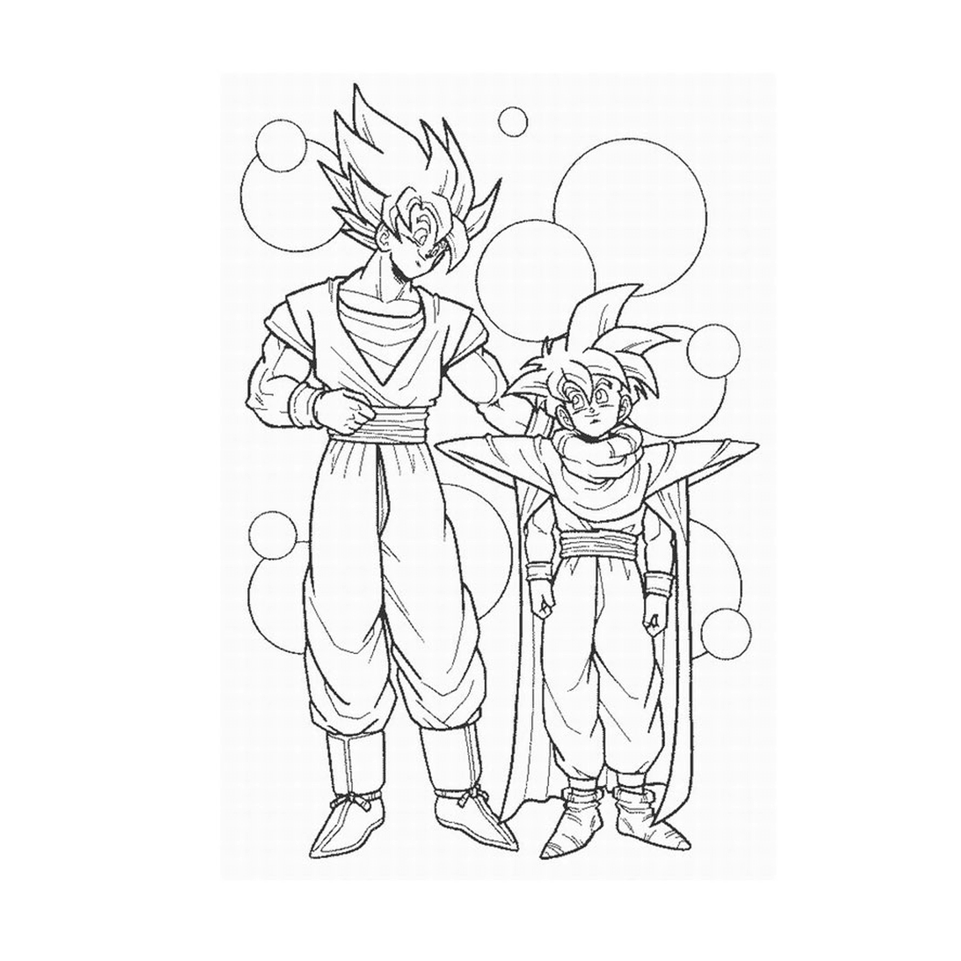  Goku e Vegeta, guerreiros poderosos 