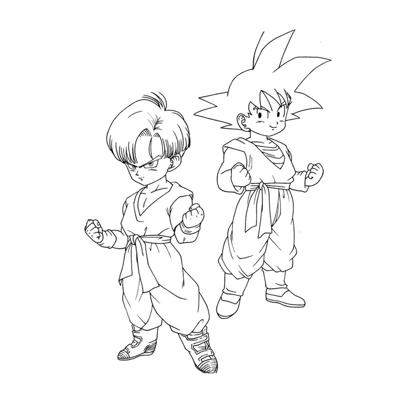  Goku e Gohan filho de Dragon Ball Z 