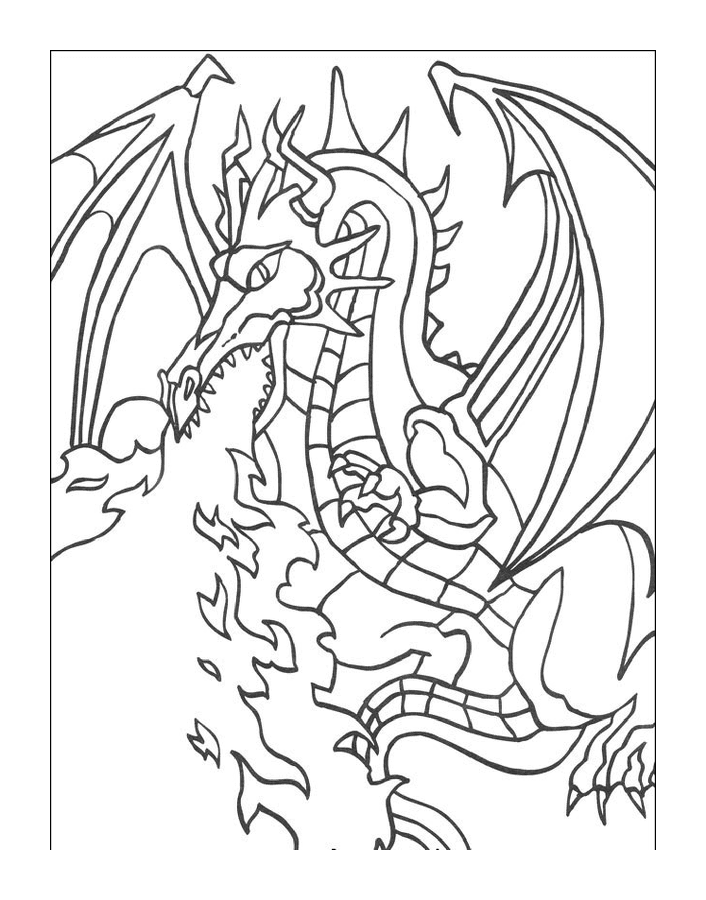  ड्रैगन एक सिगरेट पीते हैं 