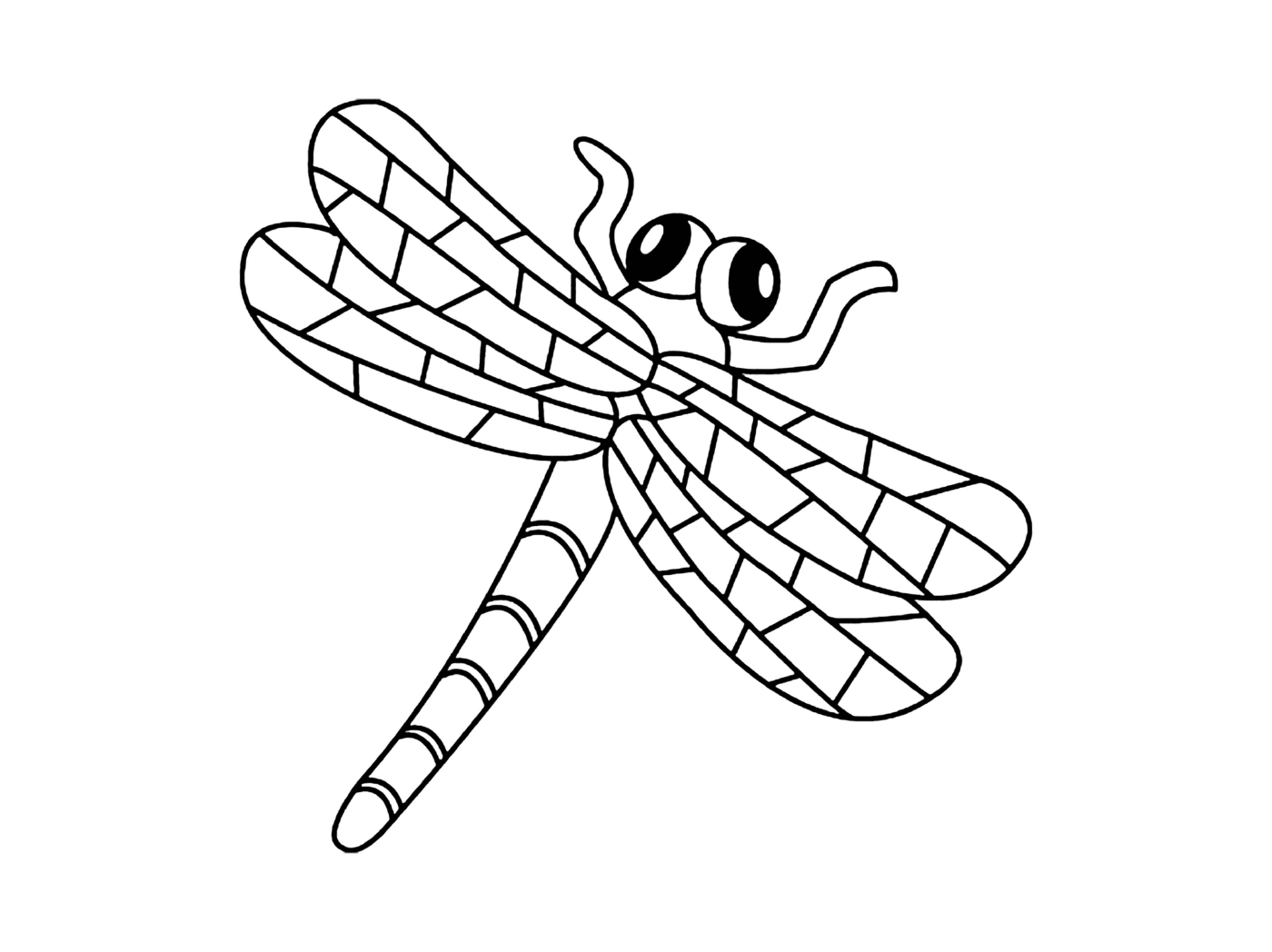  Fácil: A libélula no jardim de infância 