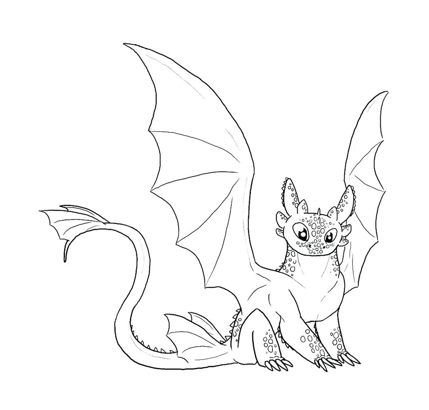  Toothless, um dragão bonito 