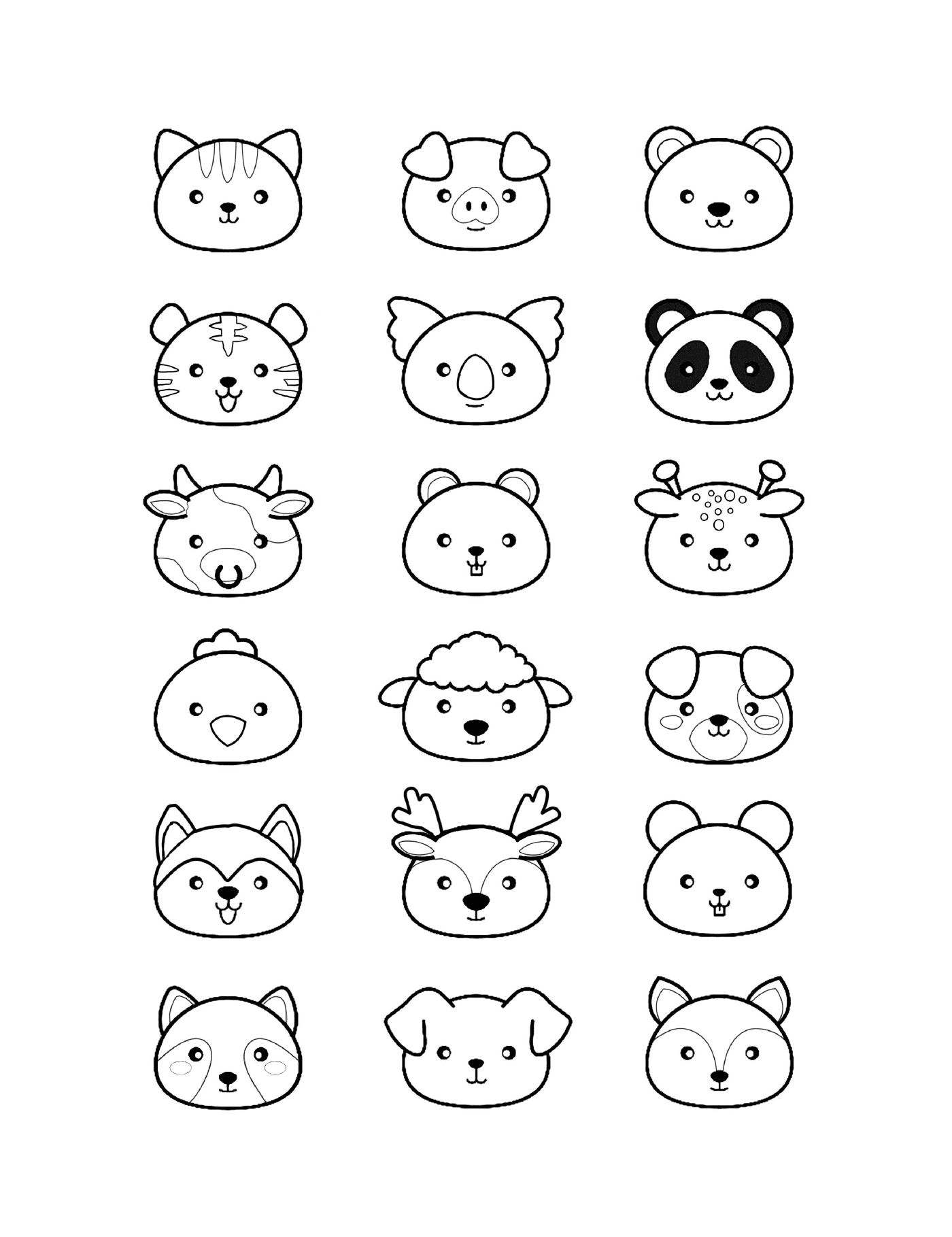  कानाई जानवरों के विभिन्‍न चेहरे 