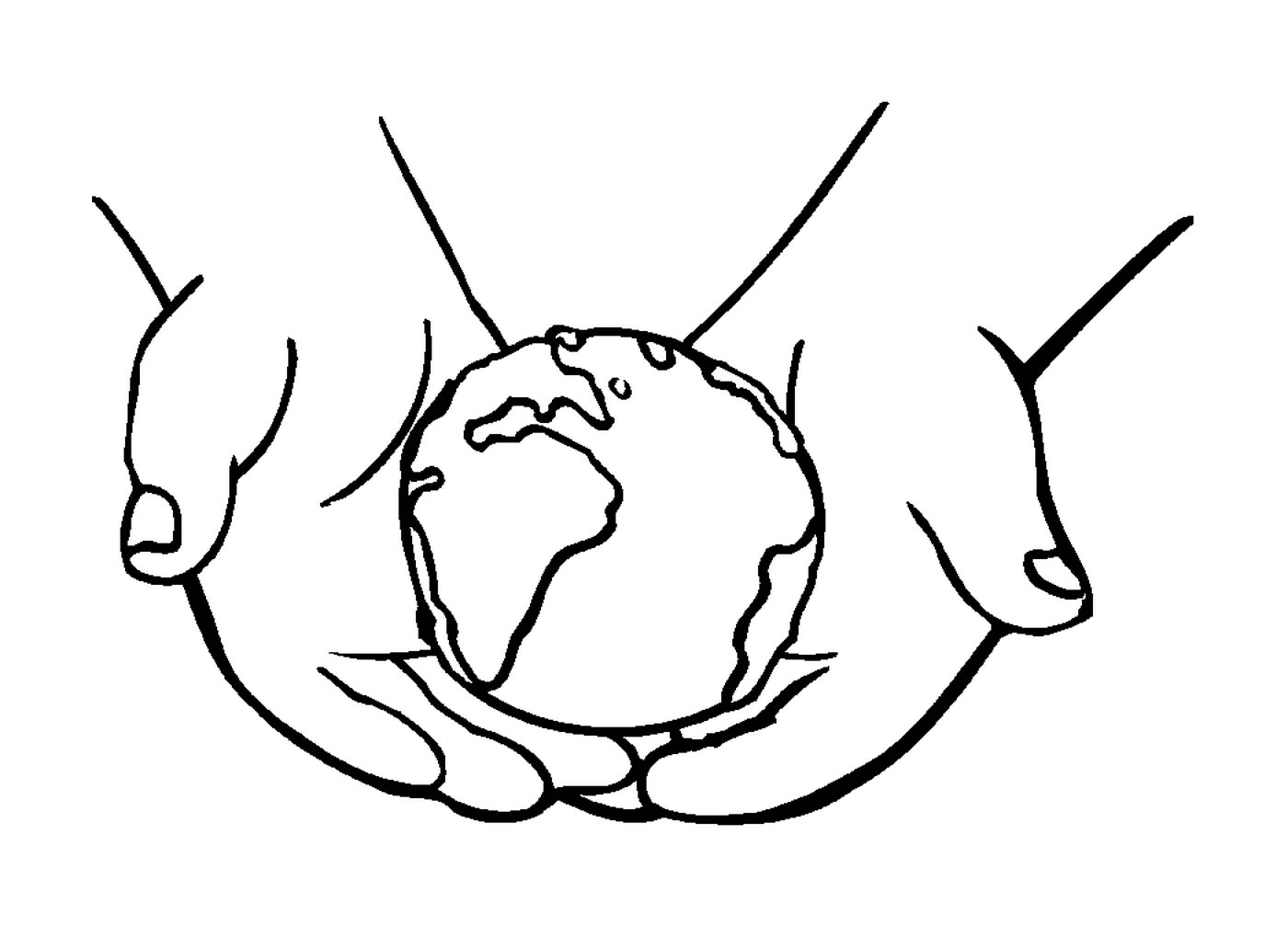  Segure a Terra em suas mãos, símbolo da união 