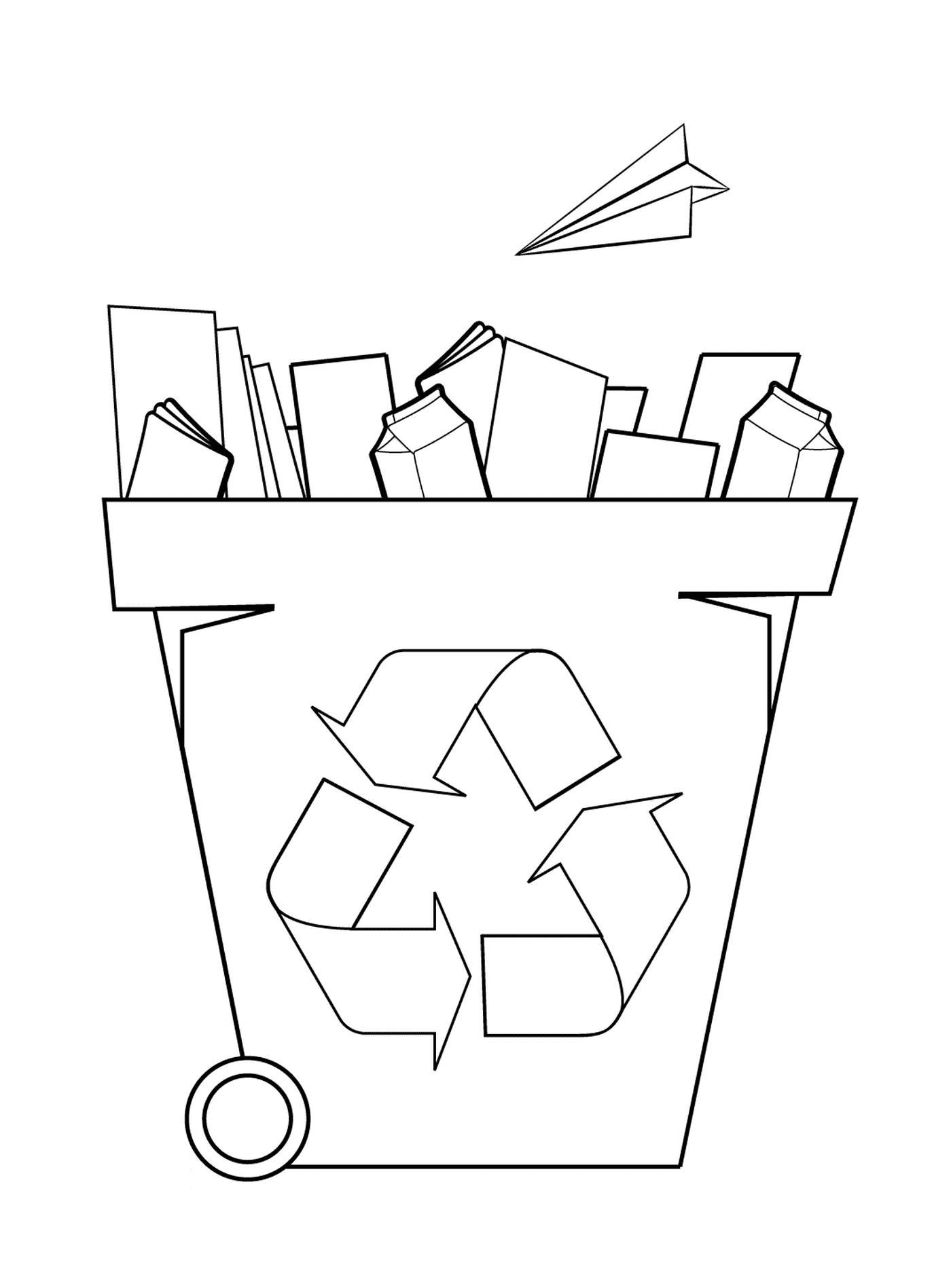  Tanque de reciclagem, triagem de papel 