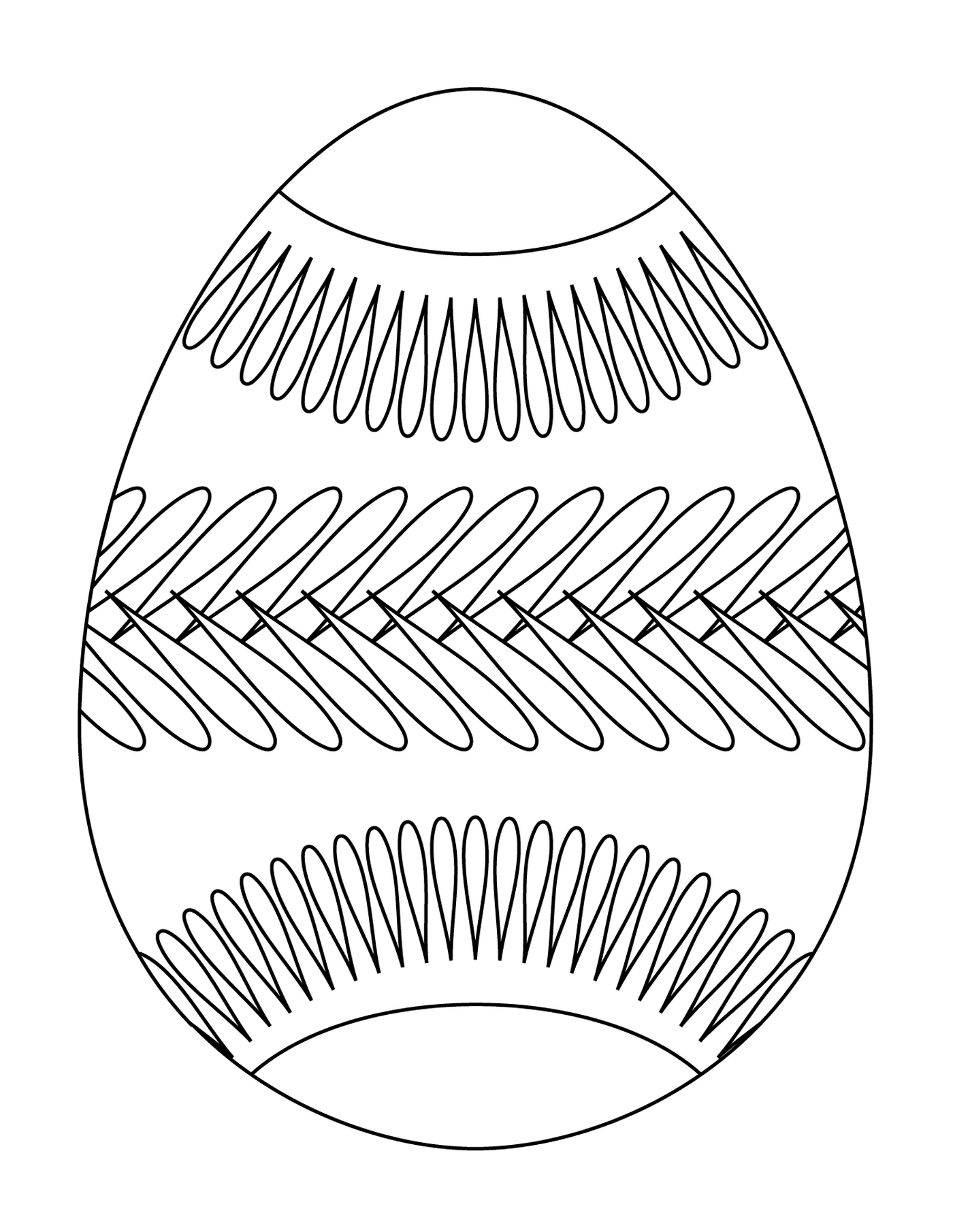  ovo de Páscoa com padrão de cinto, ovo decorado 