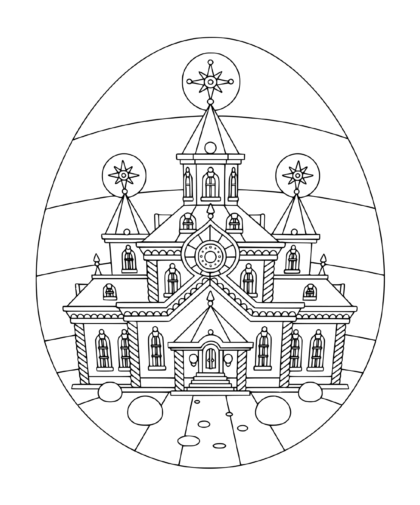  Igreja com um relógio 