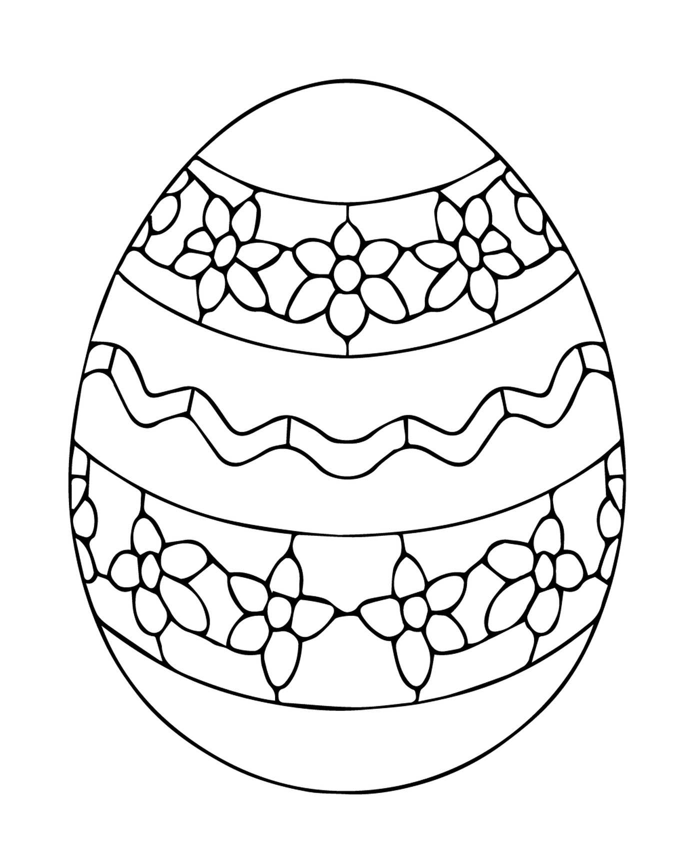  1 - بيضة وإيزر الأوكرانية مع نمط الإيسرة 