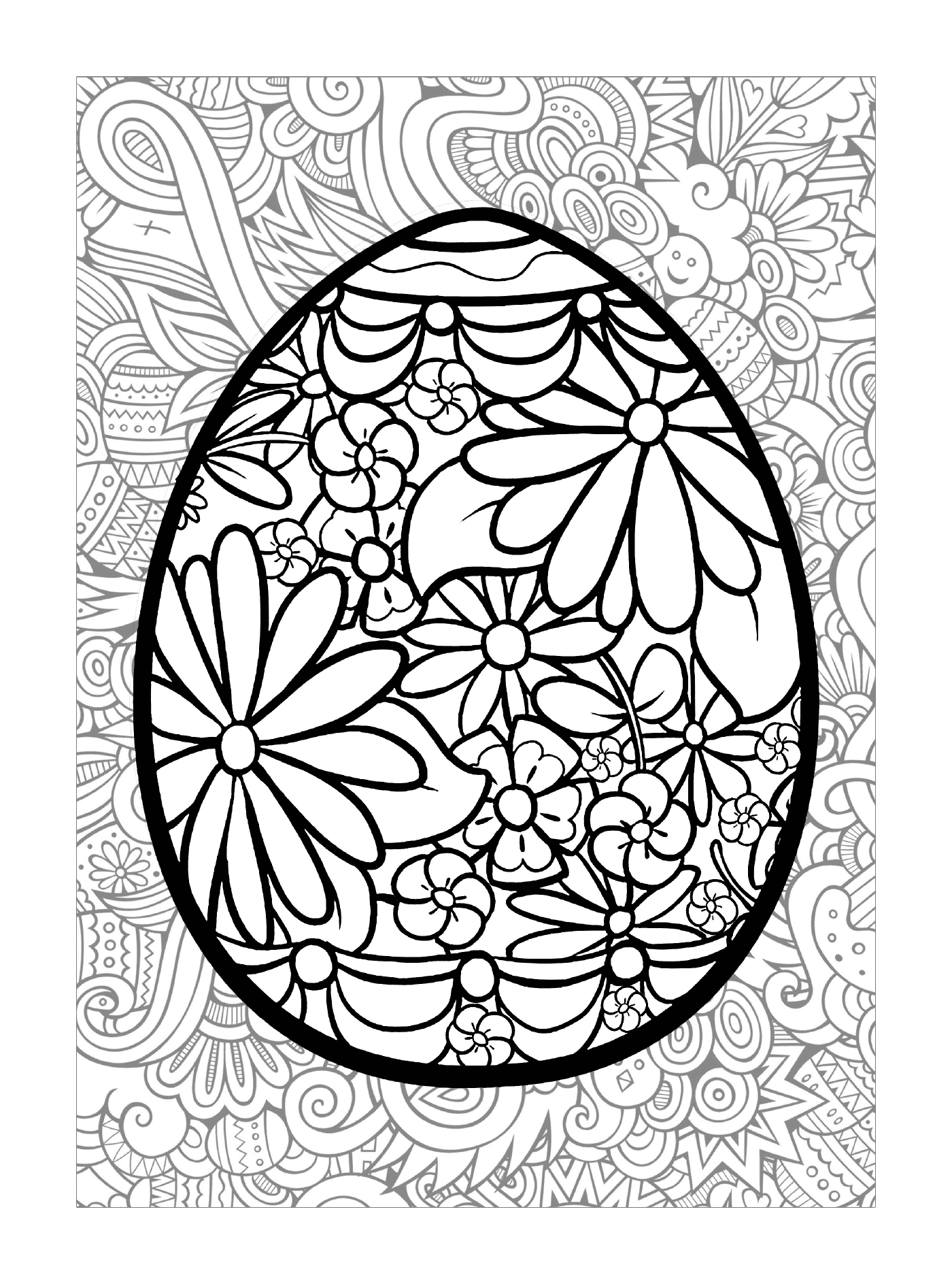  fundo floral ovo pergaminho 