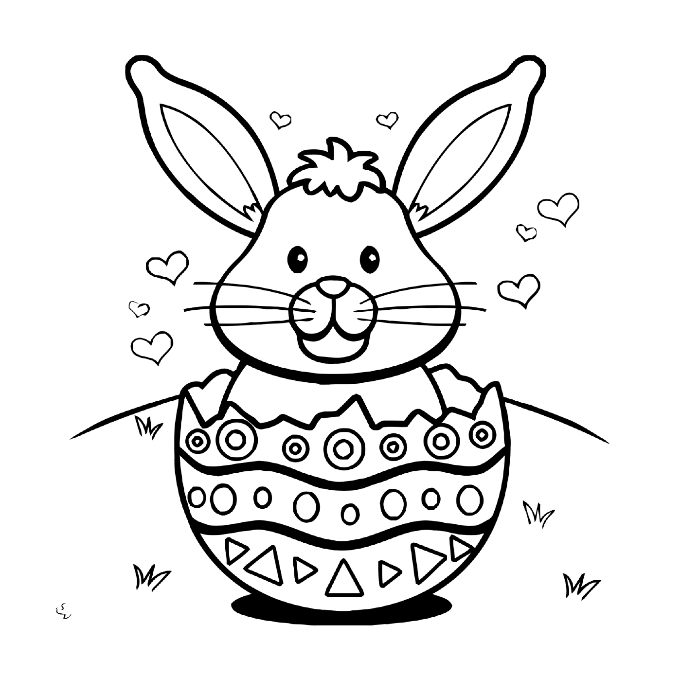  अंडे में एक ईस्टर खरगोश 