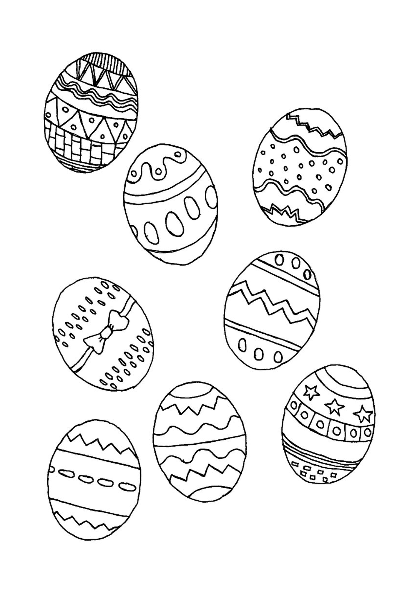  Um monte de ovos de Páscoa 