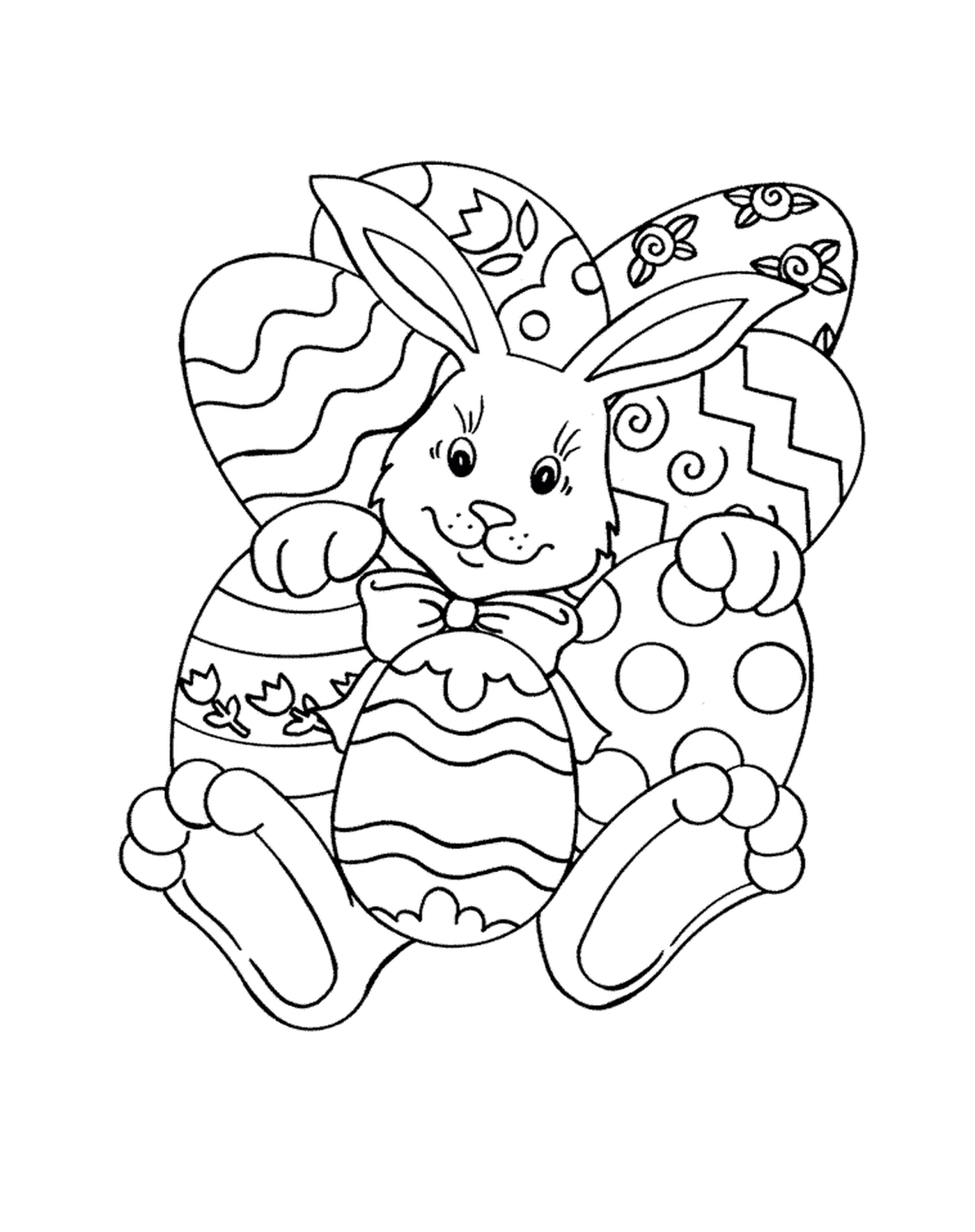  可爱的复活节兔子 