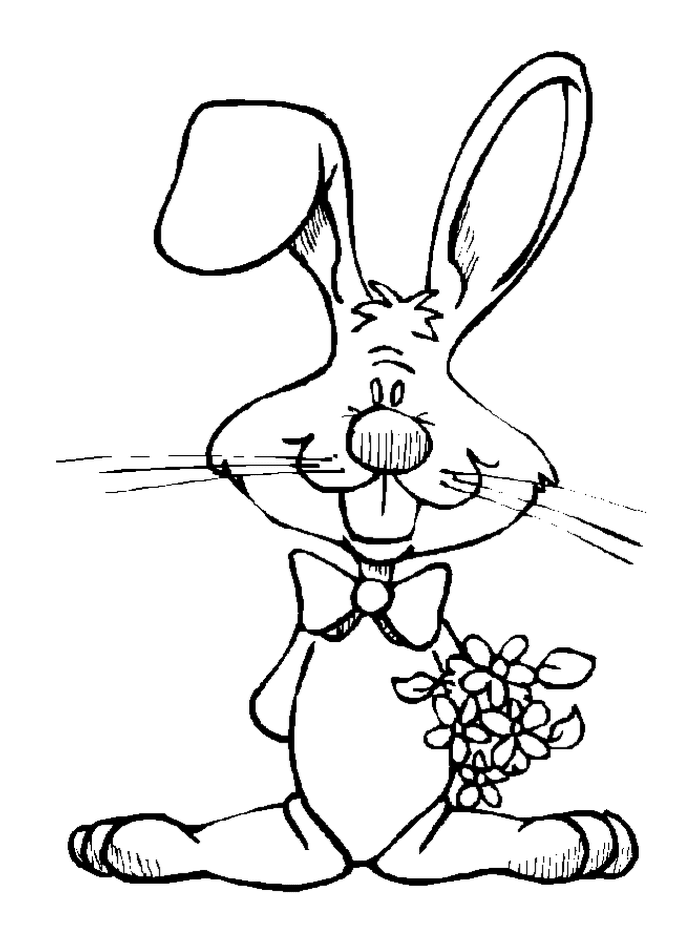  兔子耳朵花束花花 