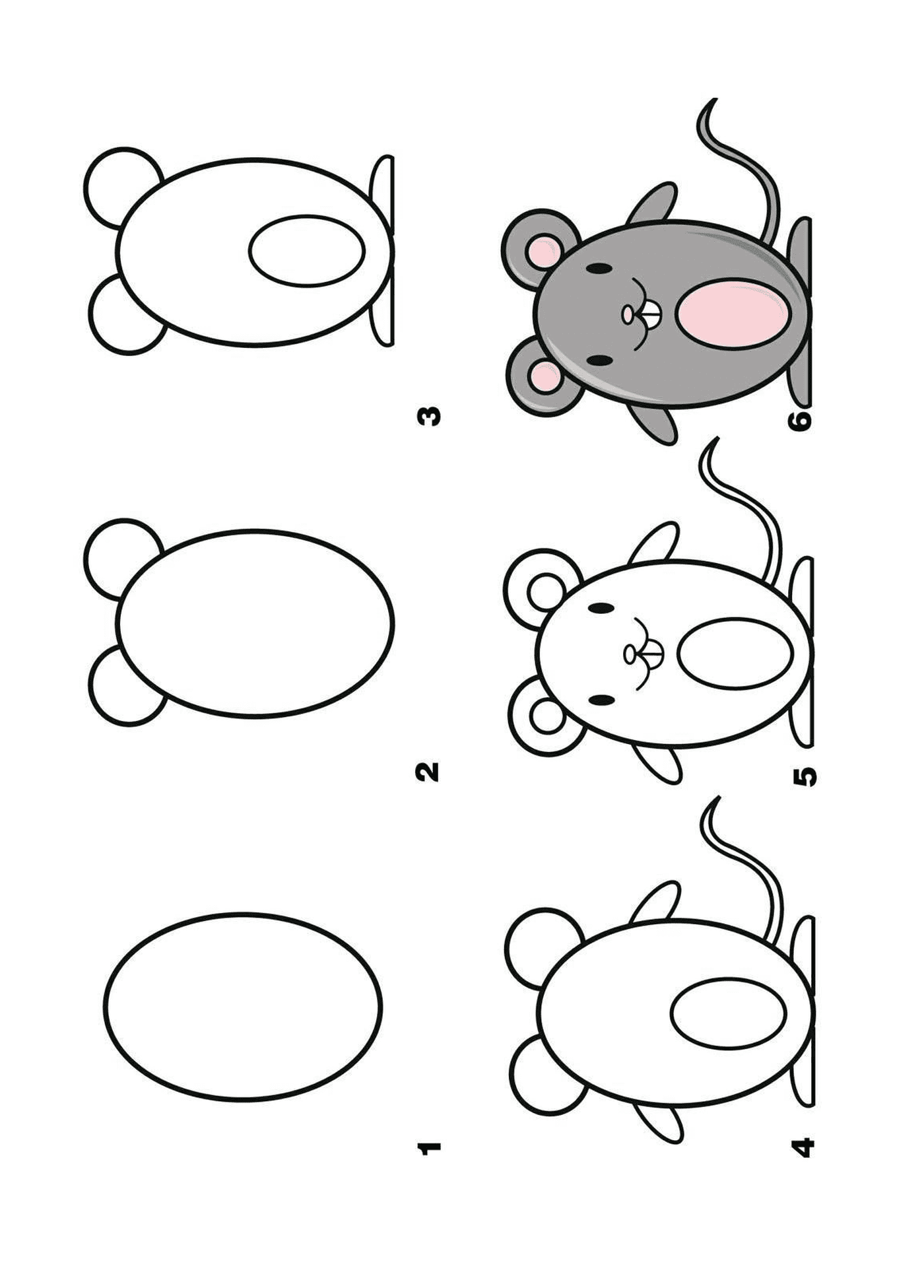  Como desenhar um mouse passo a passo 