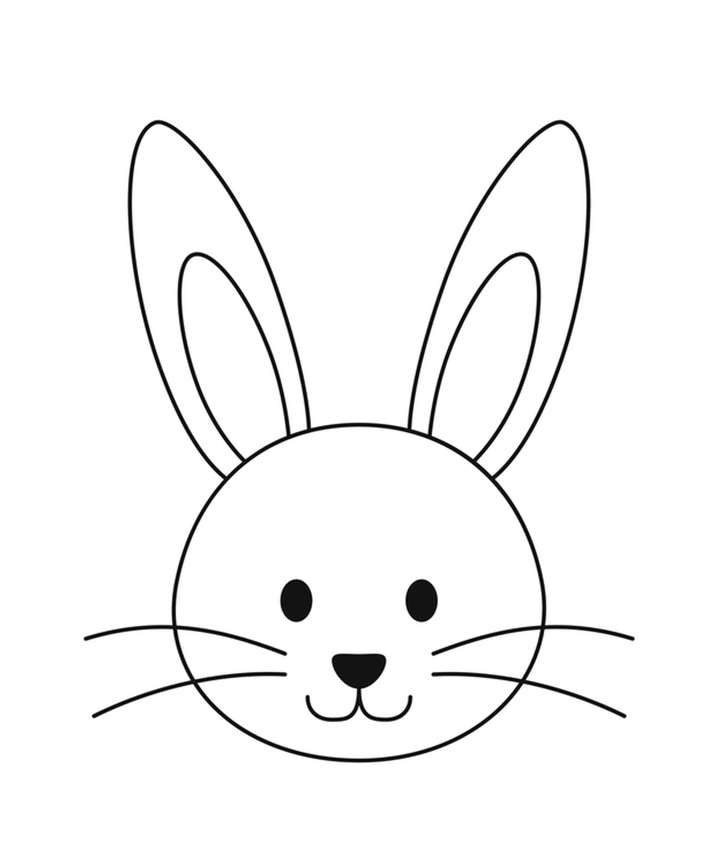  轻松复活节的母兔子 