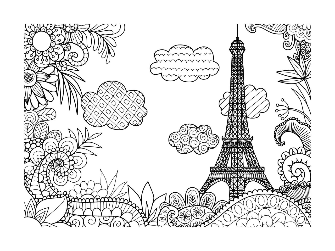  Mandala da Torre Eiffel em Paris 
