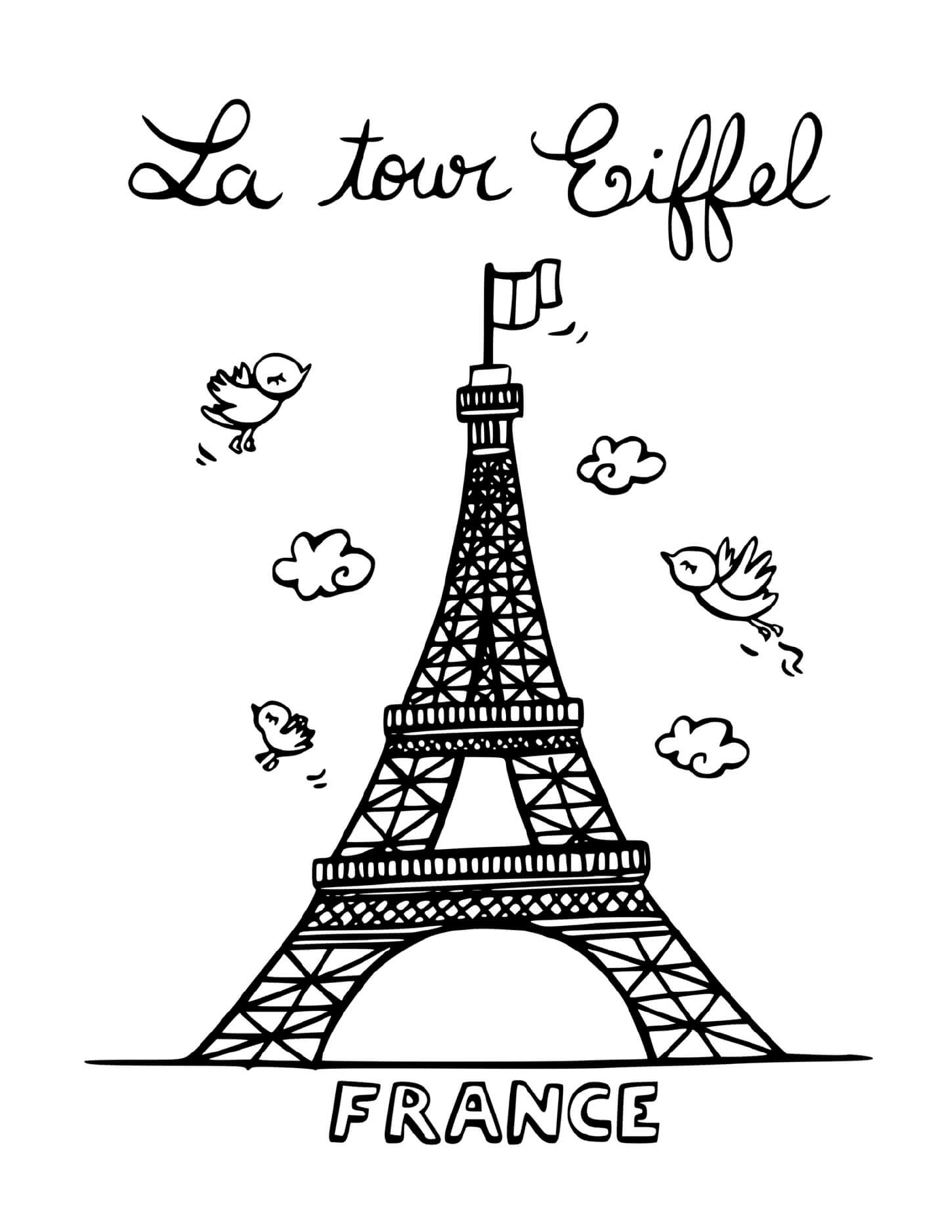  Torre Eiffel de Paris na França 