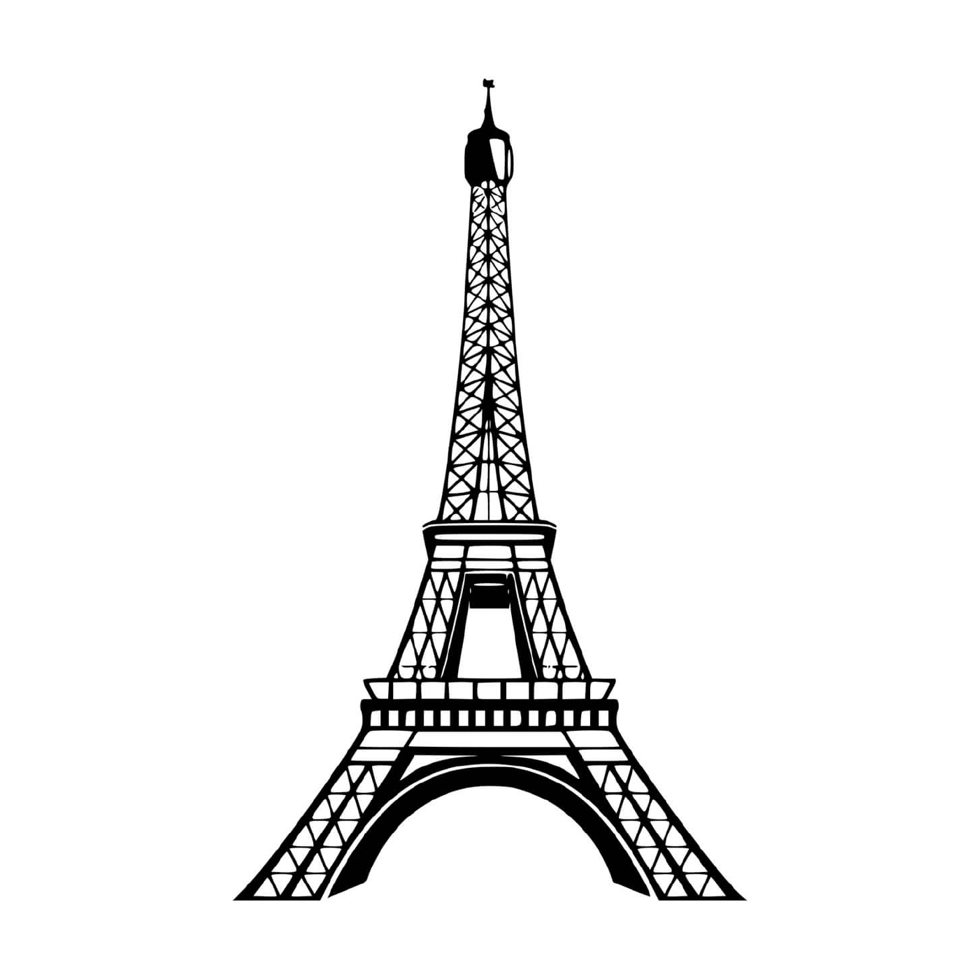  Emblema oficial da Torre Eiffel Paris 