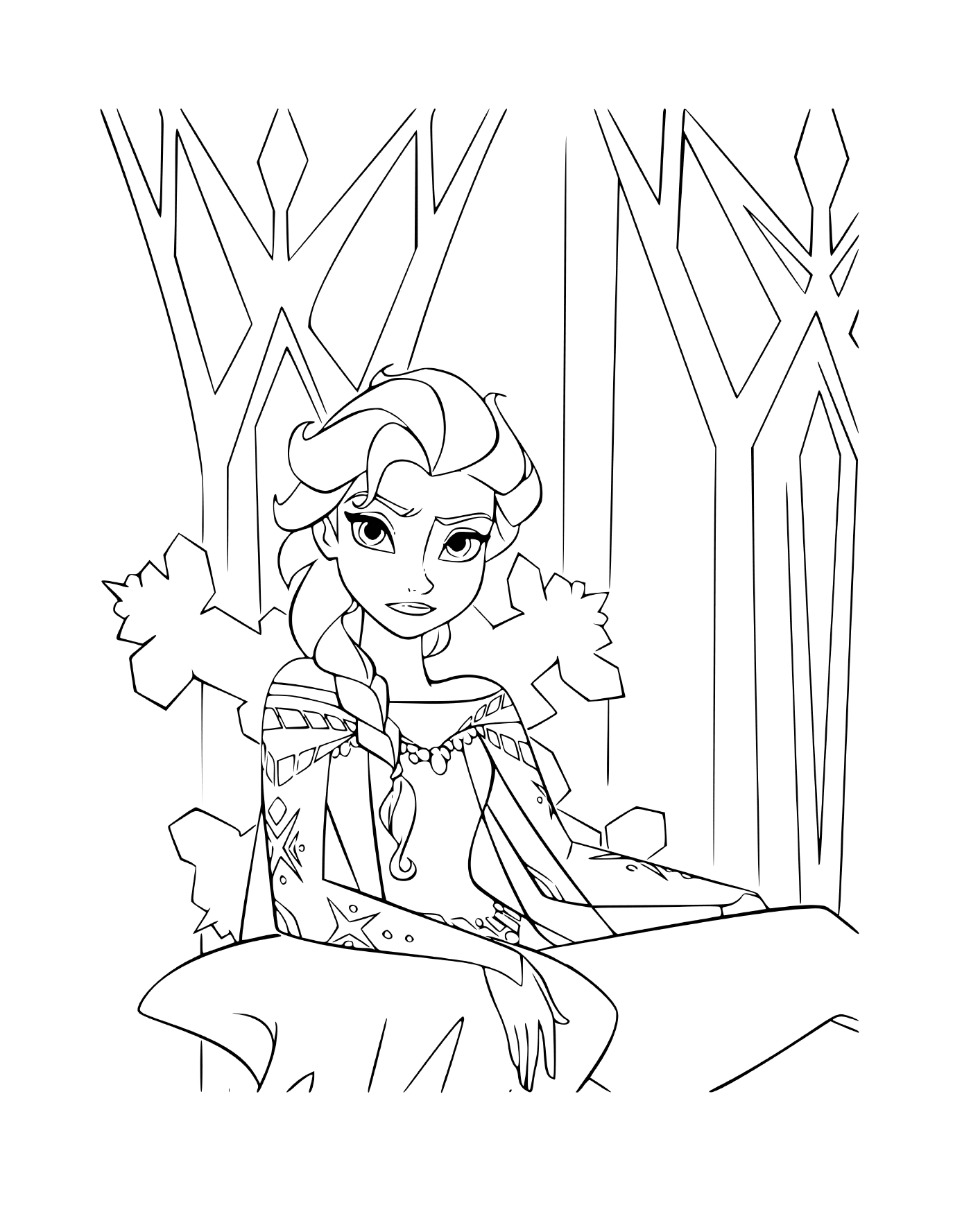  Elsa da Rainha da Neve, frustrada 