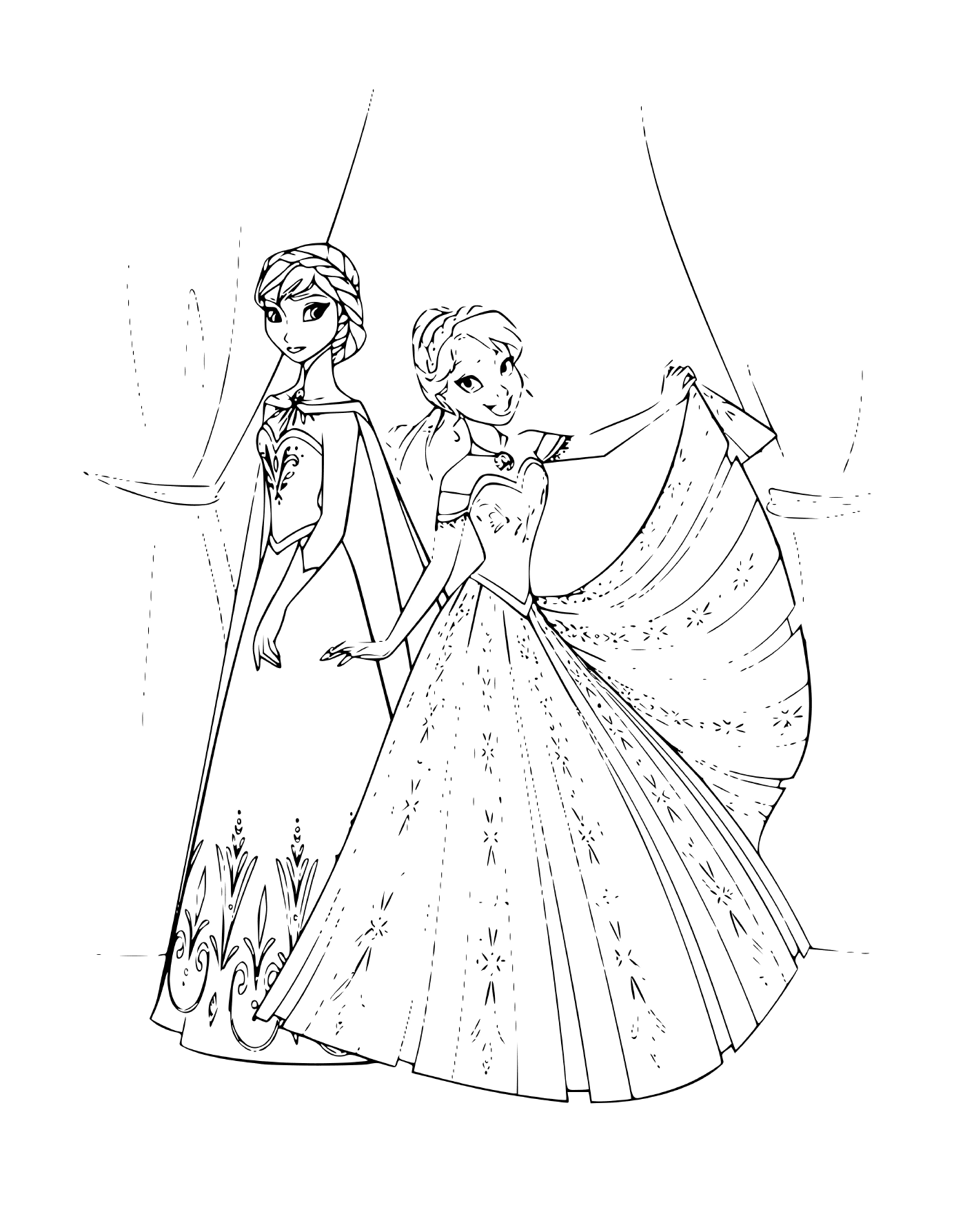  Anna e Elsa, Princesas da Rainha da Neve 