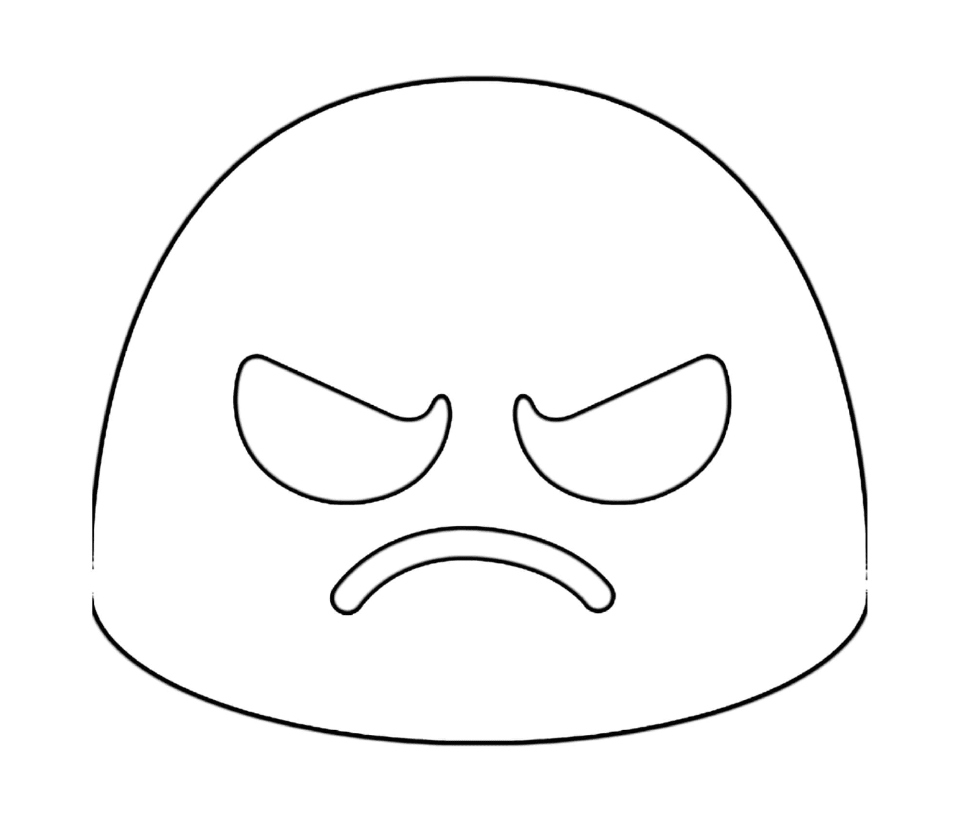  Um rosto irado 