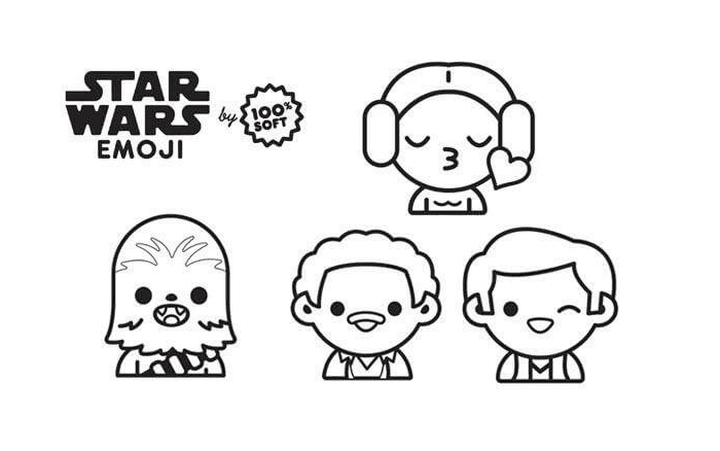  Diferentes faces de Star Wars são representadas 