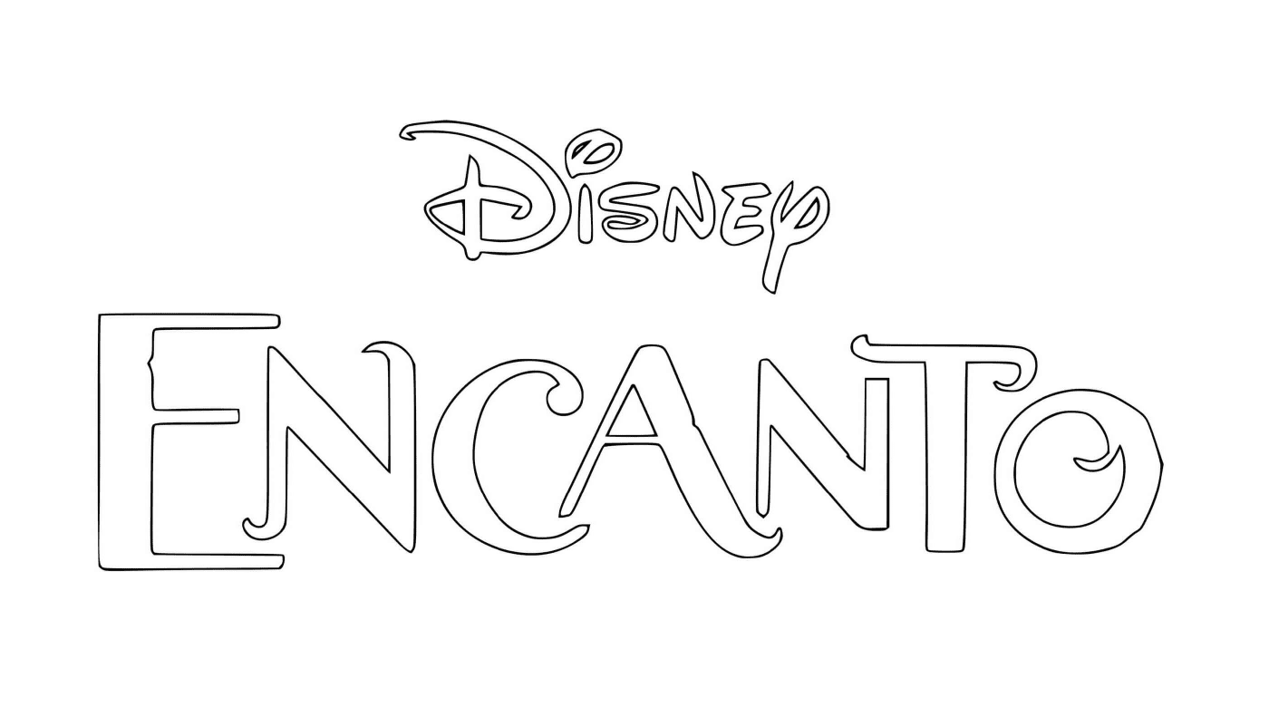  Logotipo da Disney com a palavra Encanto 