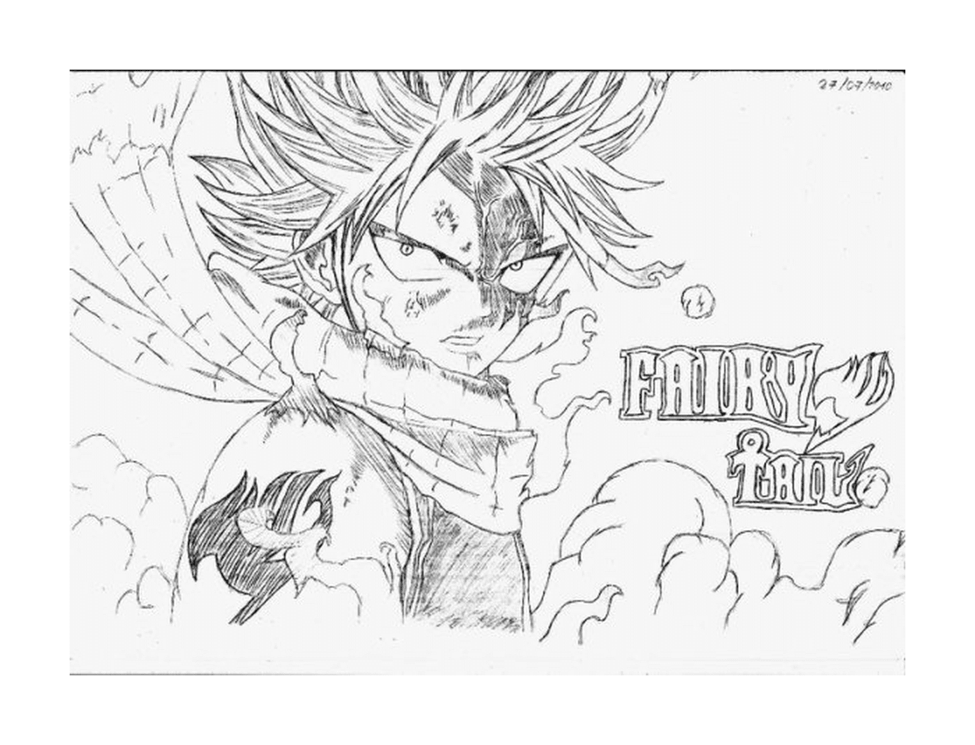  Um lápis e um jovem Goku 