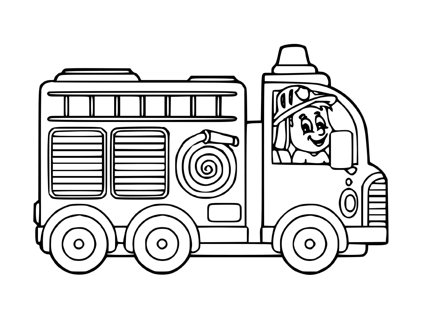  Um caminhão de bombeiros para jardim de infância 