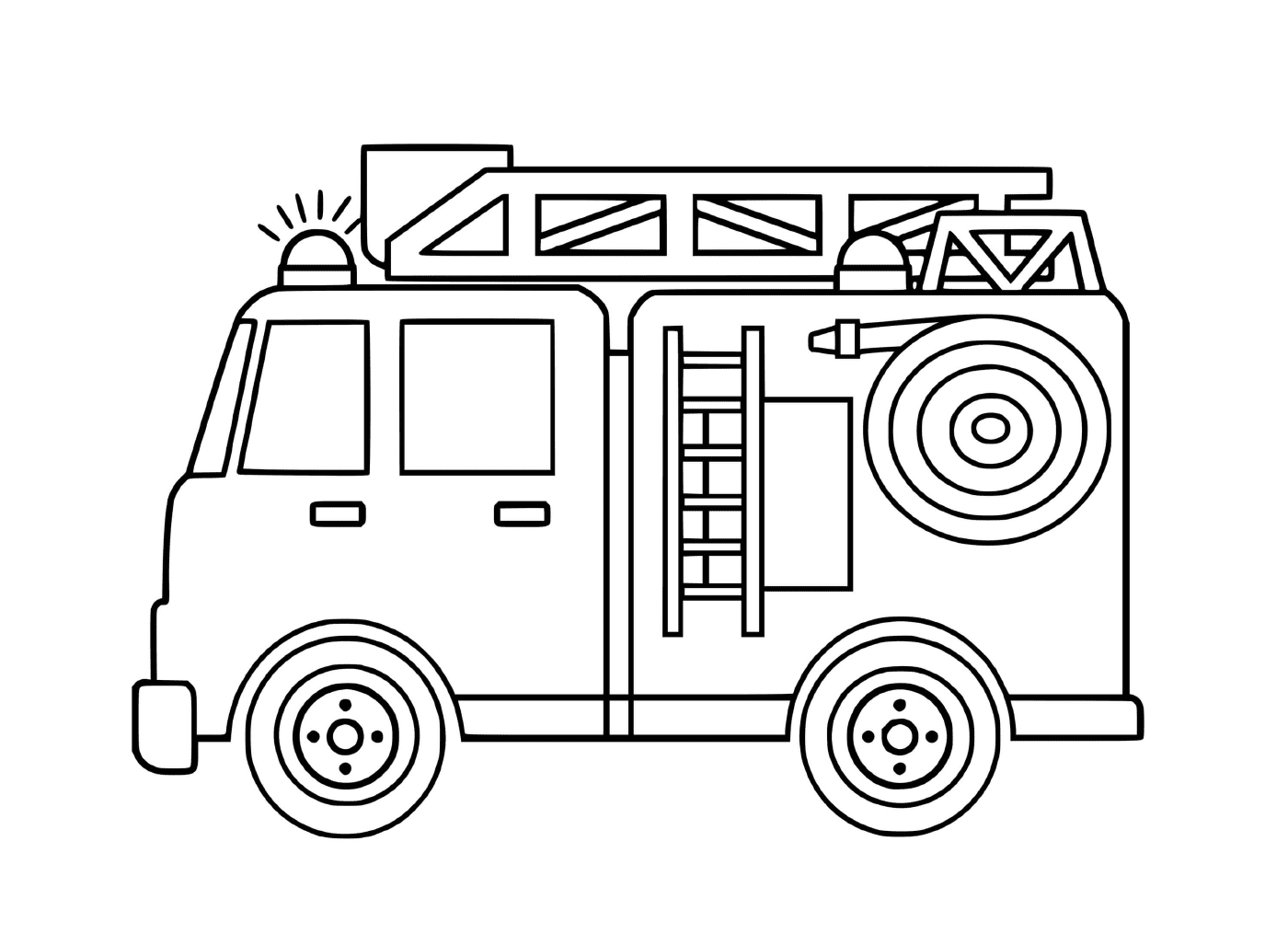  شاحنة إطفاء بسيطة وعملية 