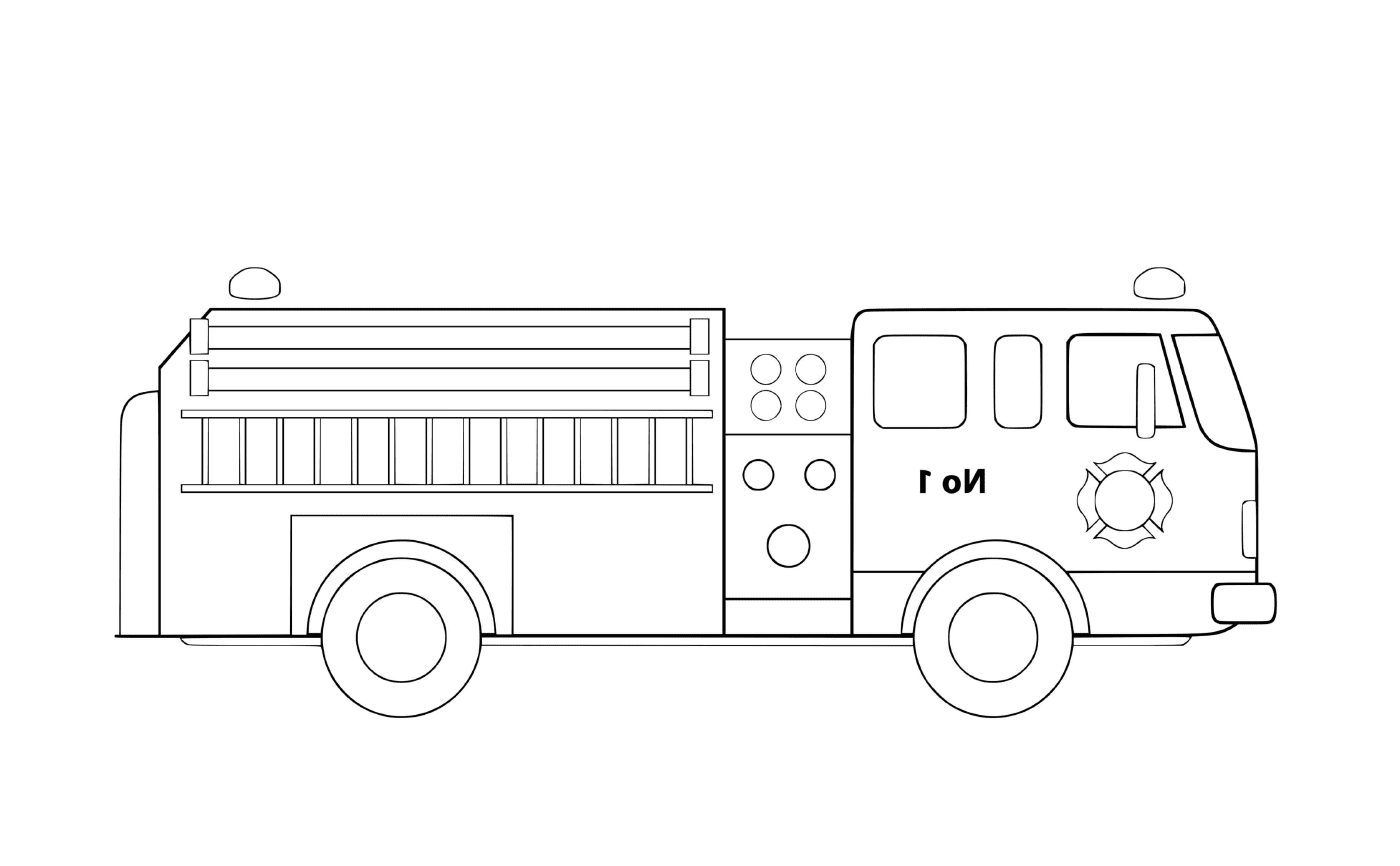  简单和实用消防车 