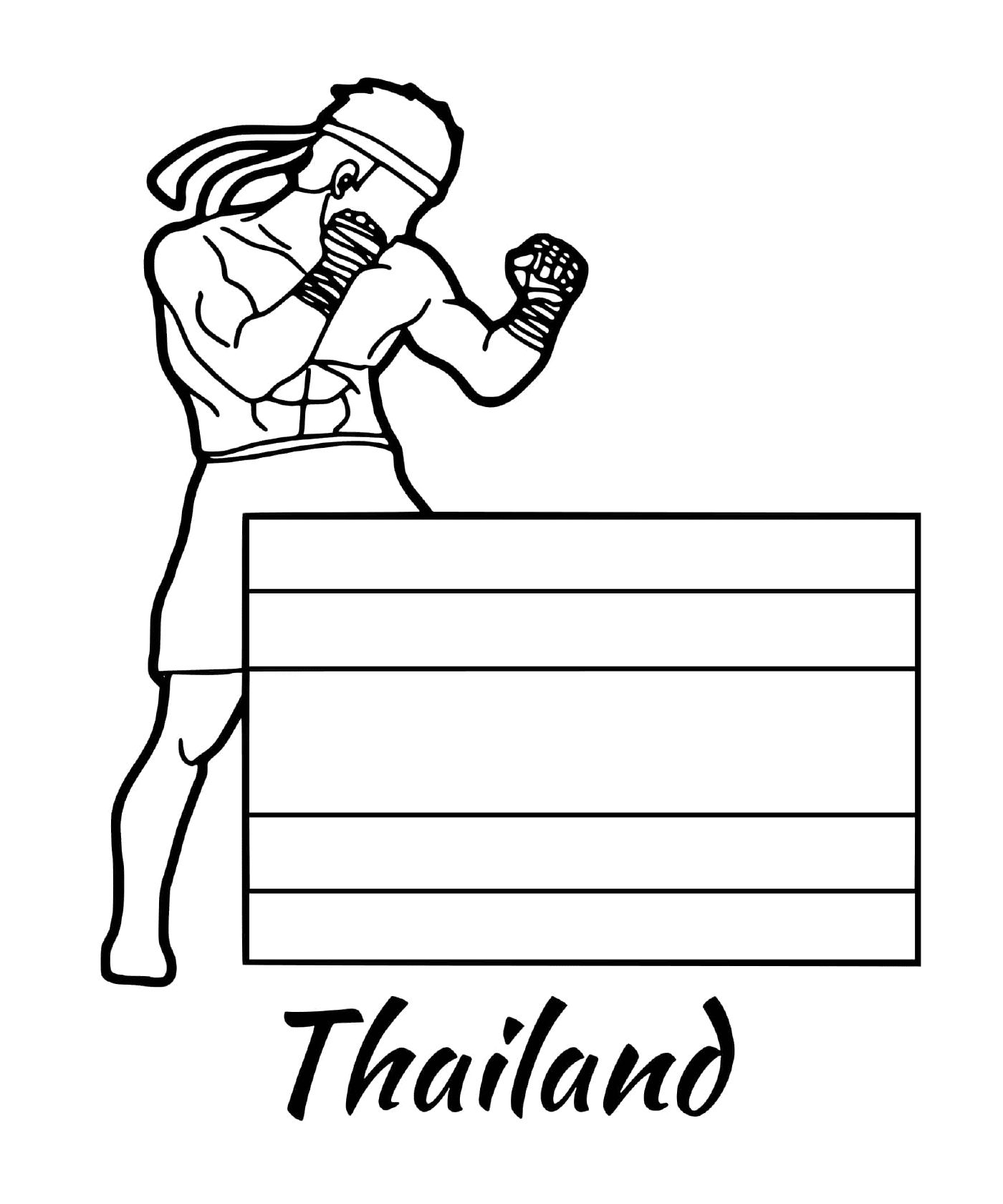  थाइलैंड का झंडा, म्थान थाई 
