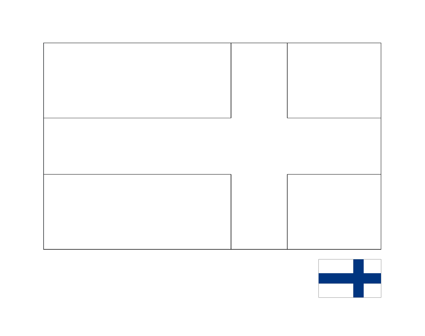  फिनलैंड का झंडा 